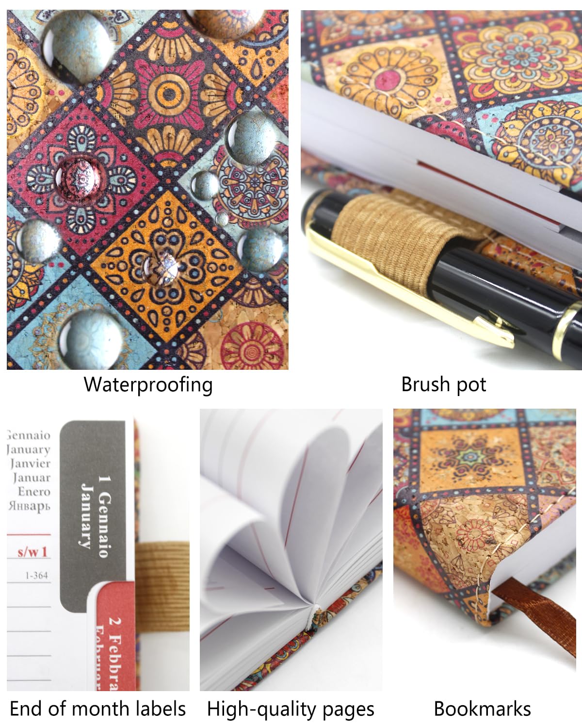 （Gen.-Dic.2026）HW CASA Agenda Giornaliera 2026 Formato A5, Festività Multilingue (DE/IT/ES/EN/FR),Gennaio-Dicembre 2026