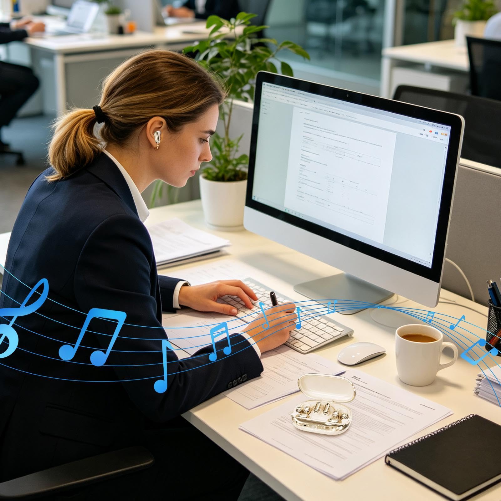 Słuchawki Clip Smooth Calls i Music Charging Box