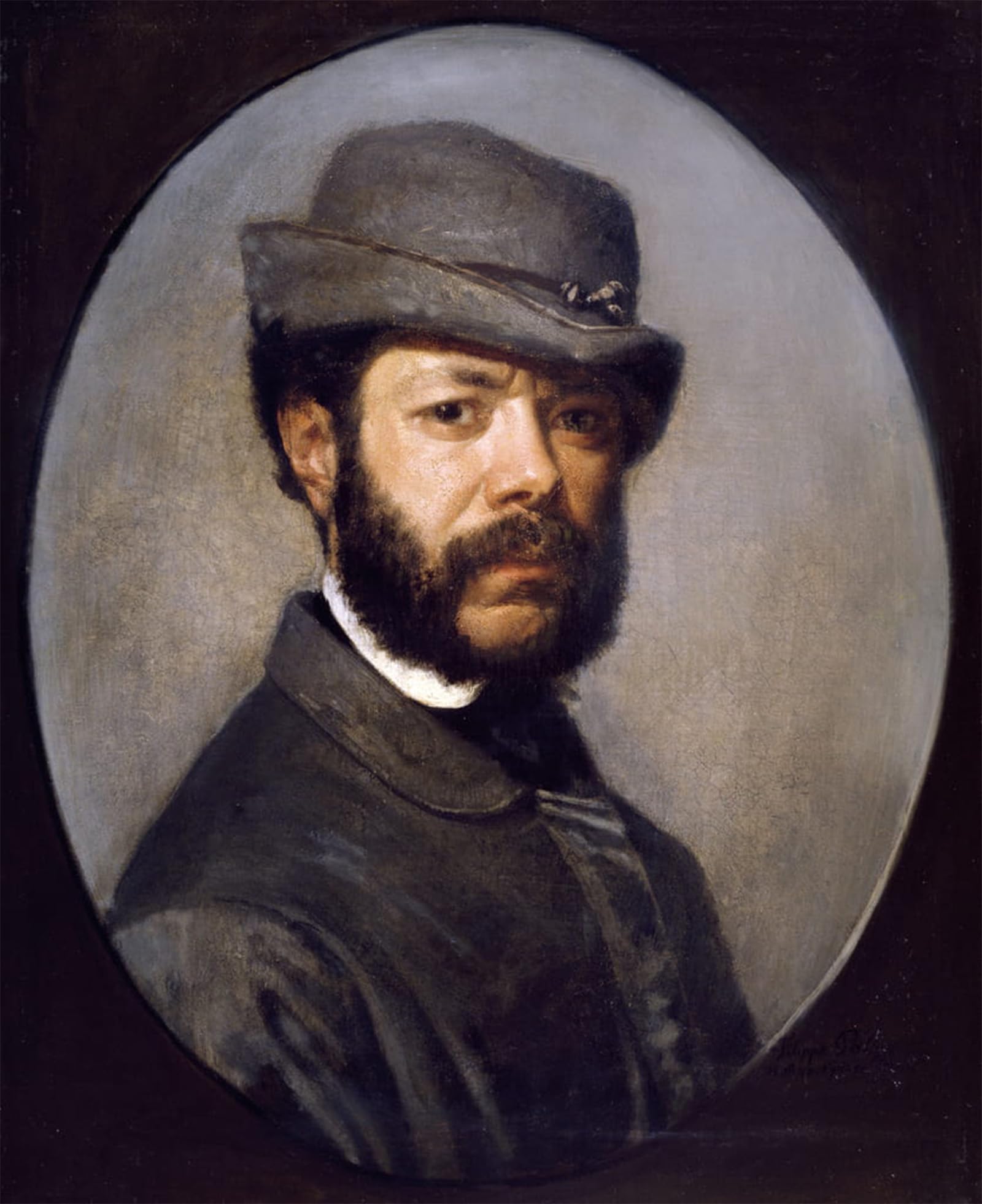 Affiche Autoportrait de Filippo Palizzi Tableau Murale Animaux 60x90cm - 5
