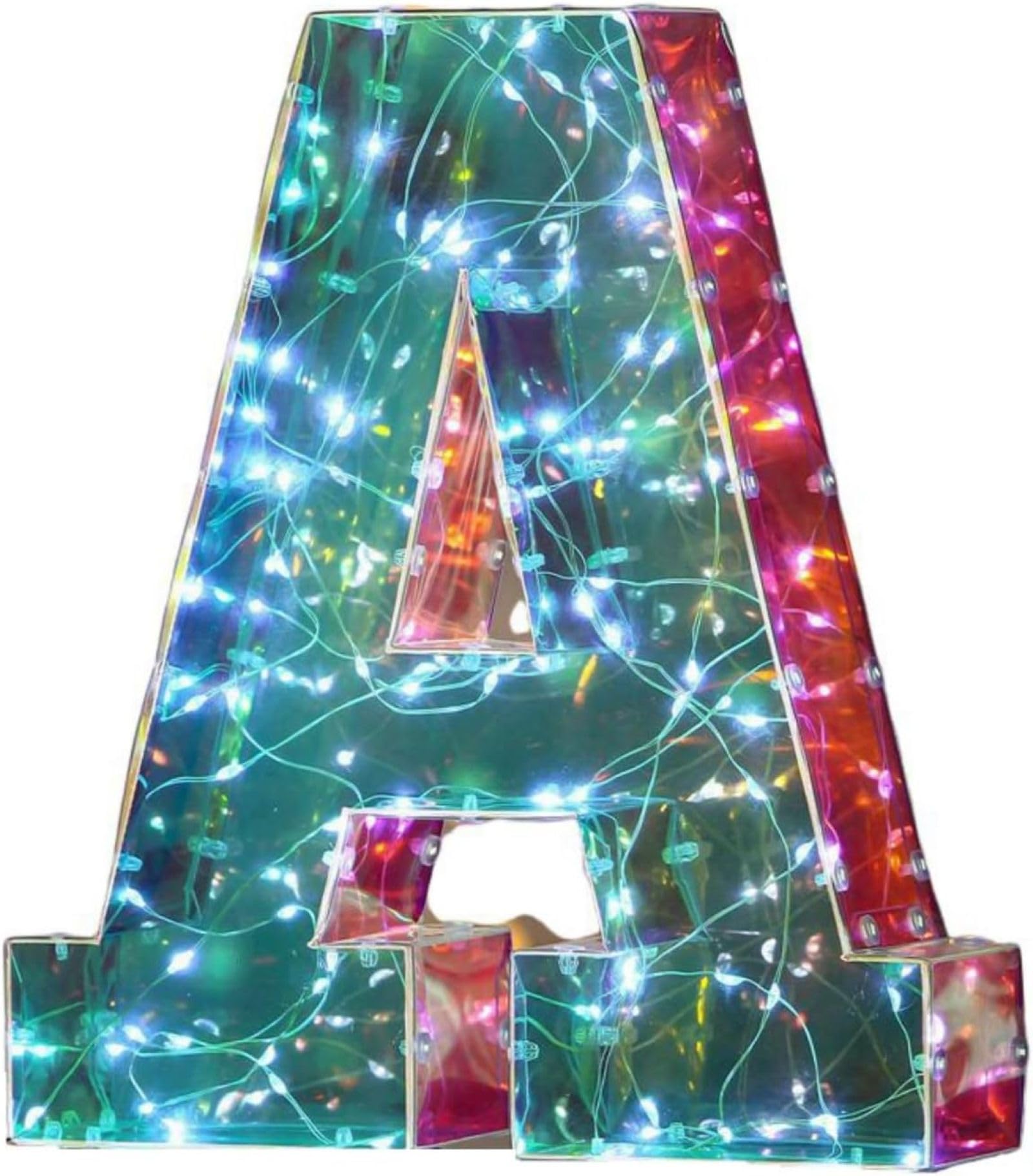 Jemnpela LED Marquee Letter Number Sign Lights Glitter Light Up Alphabet Figure Night Light for Birthday Party Wedding Home Bar Holiday Wall Decoration