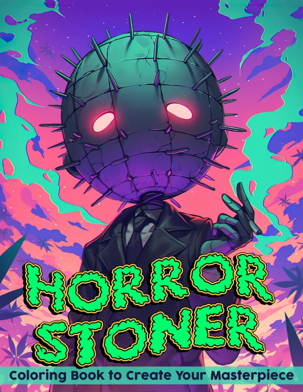 Horror Stoner Coloring Book: Get High Coloring Pages and Spooky Characters & Trippy Psychedelic Arts And More To Unlock Your Creative Potential