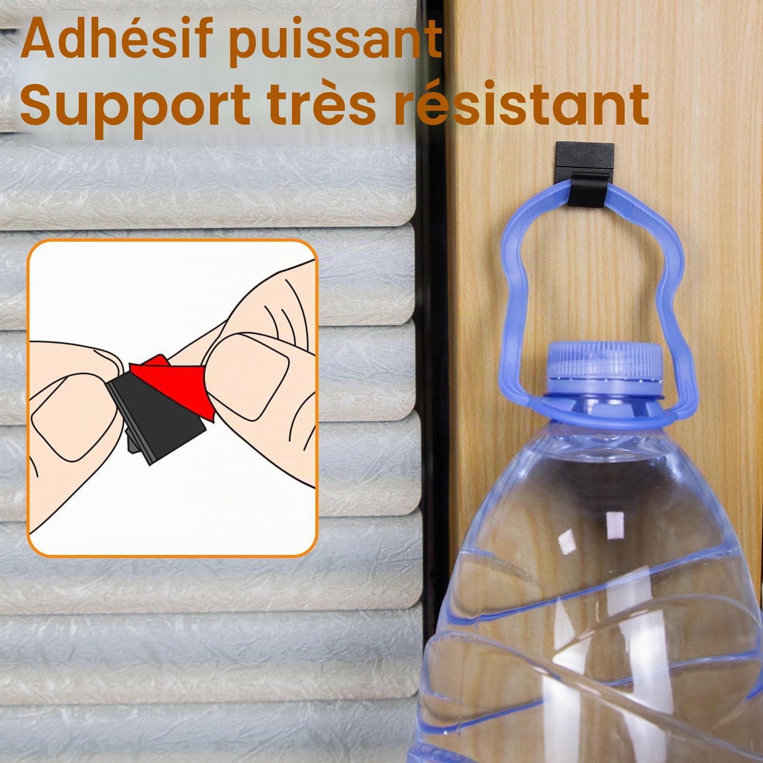 SOULWIT® Lot de 50 Clips de Gestion de câbles Auto-adhésifs