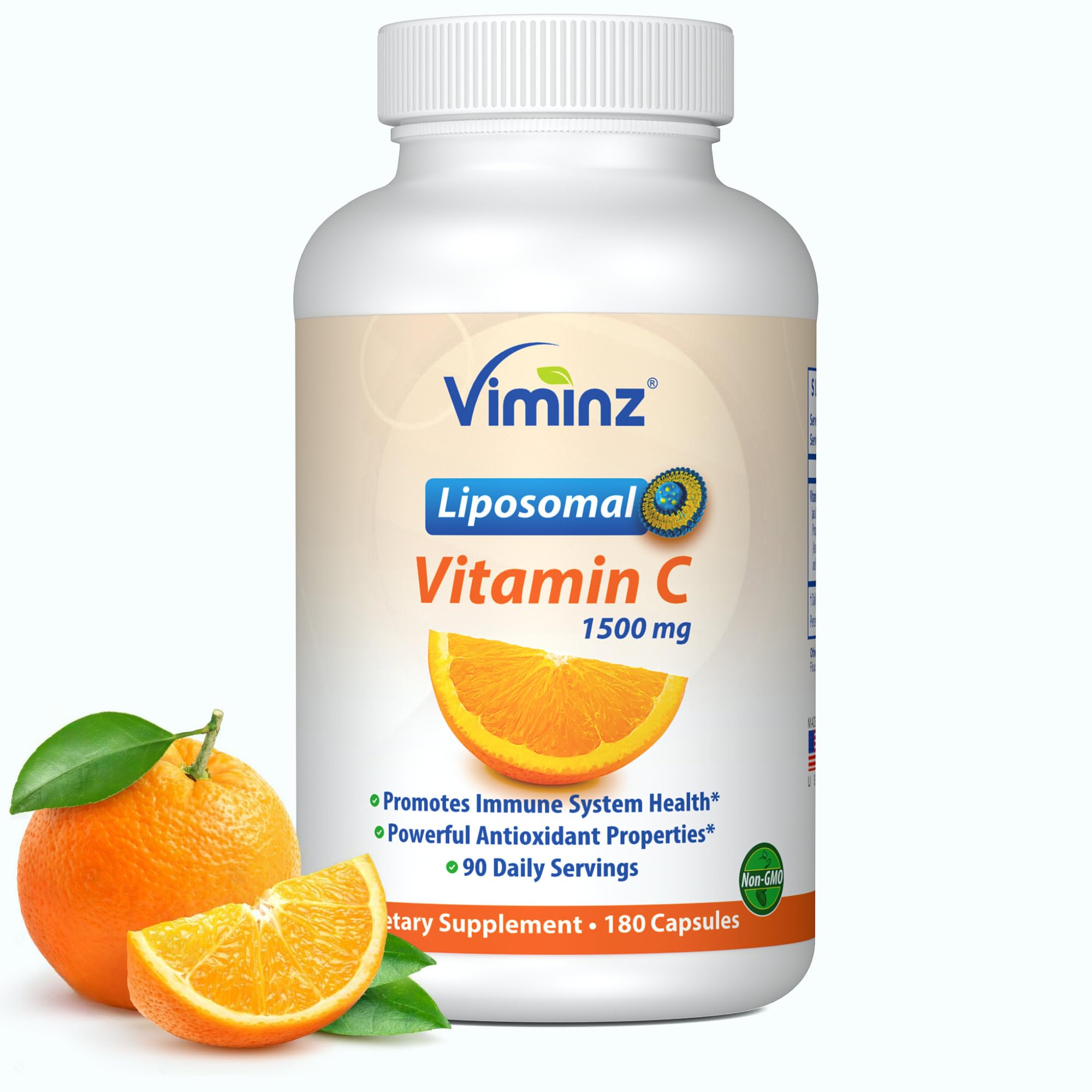 Amazon.com: Viminz Liposomal Vitamin C 1500mg – 180 Capsules