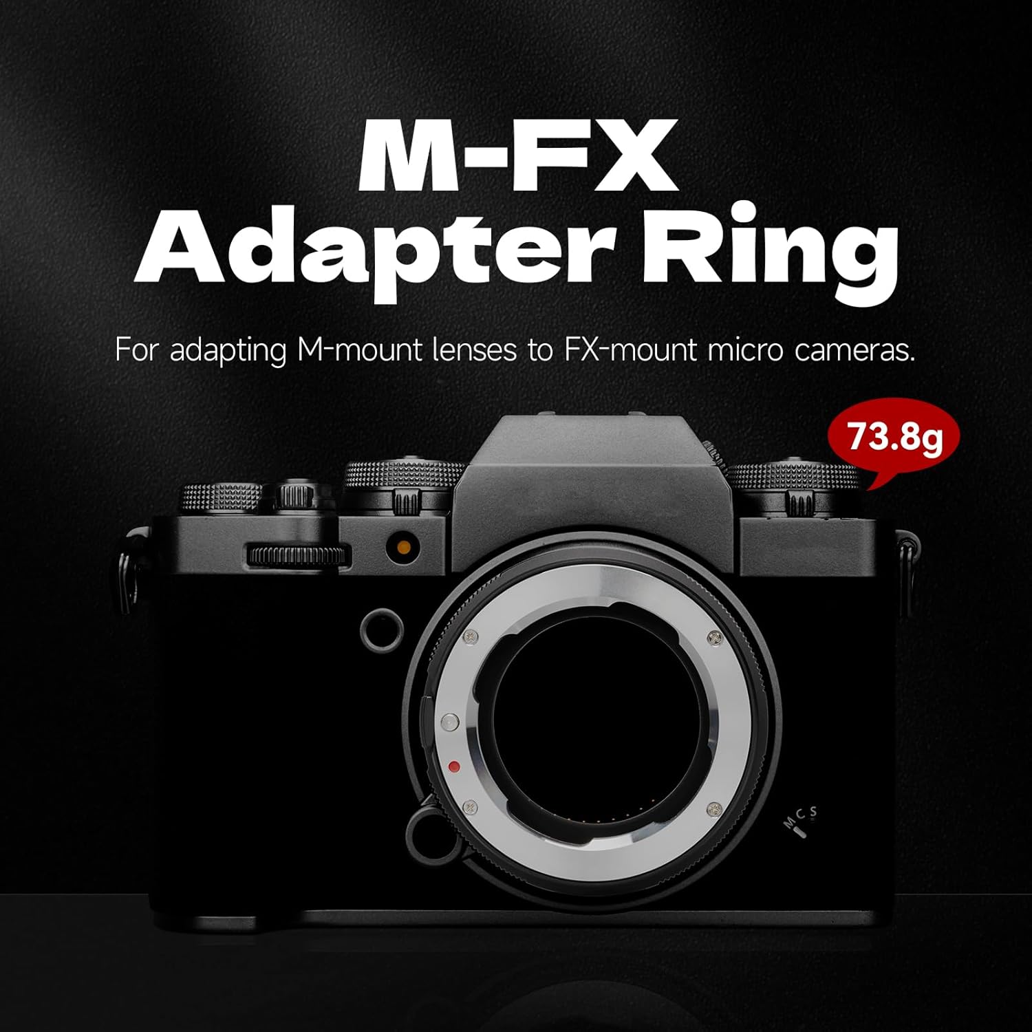 Brightin Star LCM-XF Adapter Converter Ring for Leica M Mount Lens to Fuji XF X T5 XT20 XT30 XS XA5 PRO Mount Camera