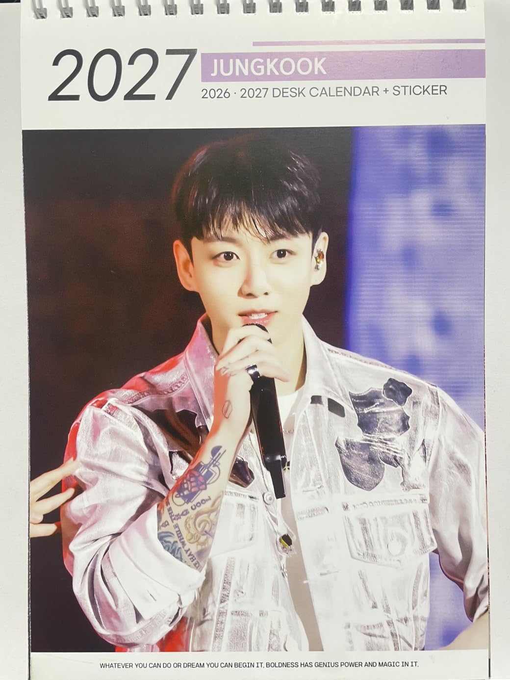 グクカレンダー BTS ジョングク グッズ 大判 壁掛け カレンダー 2025年 (令和7年