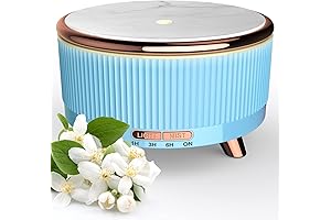 Aroma Diffuser OMOTON, 500ml Aromatherapy Diffuser with 7 Color-Changing LED Light