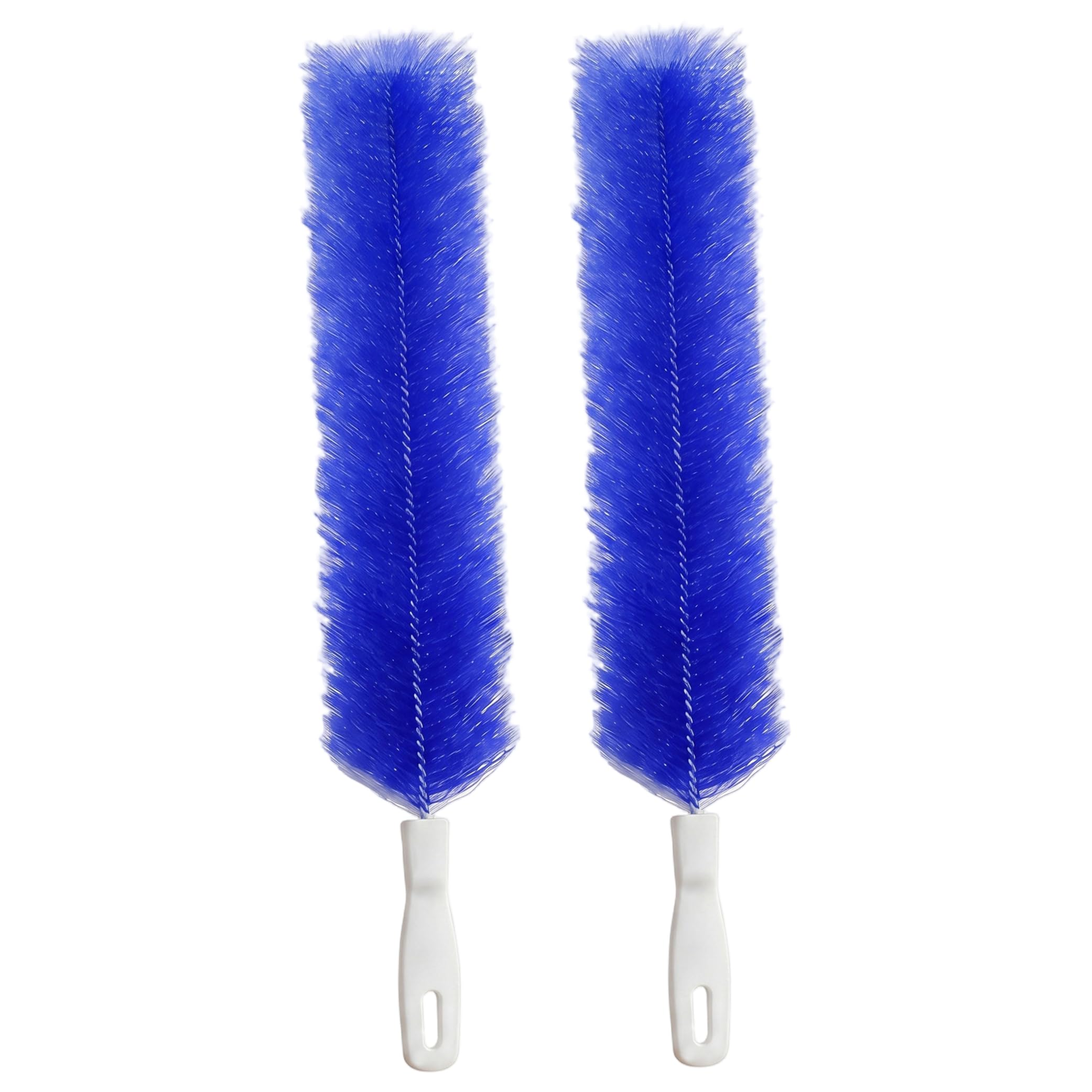 DAGLLGEW 2pcs Reusable Fan Cleaning Brush, Bendable Microfiber Duster for Air Vents Curtains, Home & Car Dust Removal Washable Dust Tool, Blue Fan Brush Cleaning Cleaner