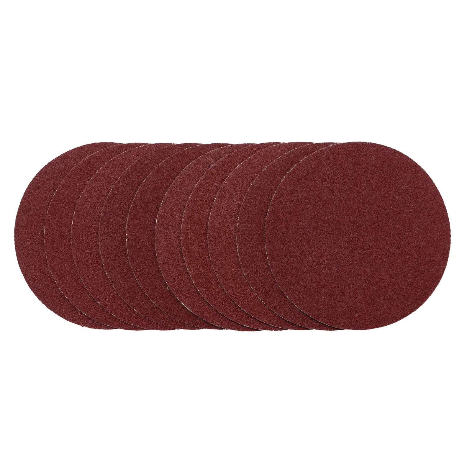Draper 02694 Sanding Discs, 125mm, Hook & Loop, 80G (Pack of 10), 80 Grit