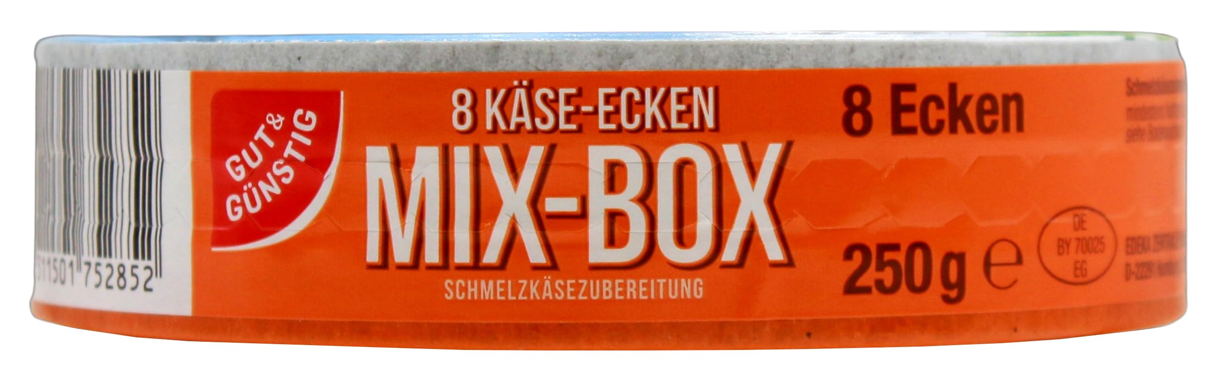 Gut & Günstig Schmelzkäse Käse-Ecken Mix-Box, 8er Pack (8 x 250g)