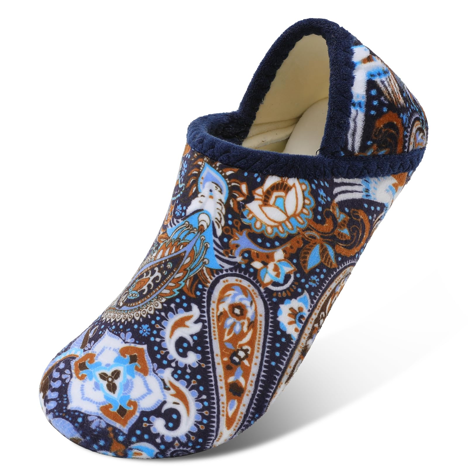 Scurtain Unisex Adults Rubber Sole Slippers