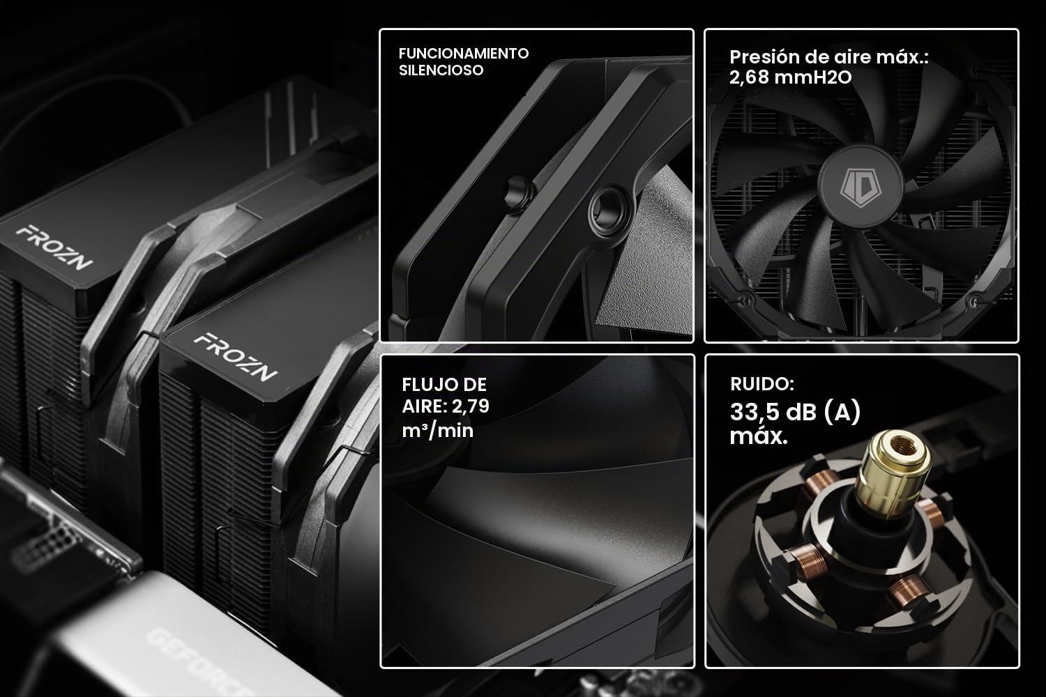 ID-COOLING FROZN A720 Negro