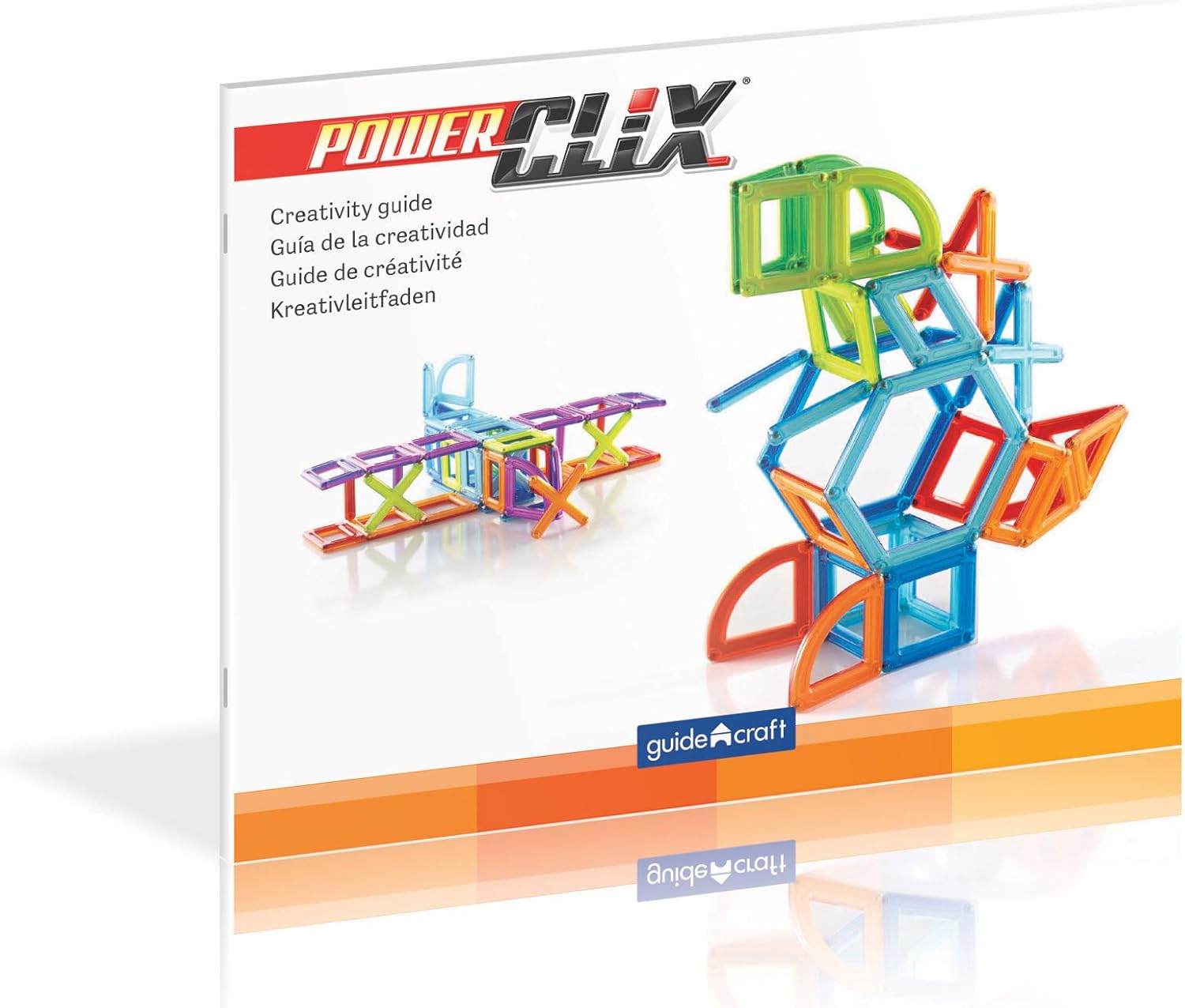 Guidecraft PowerClix Frames Magnetic Building Toys Set - 48 Piece, Stem Skills Development Toy