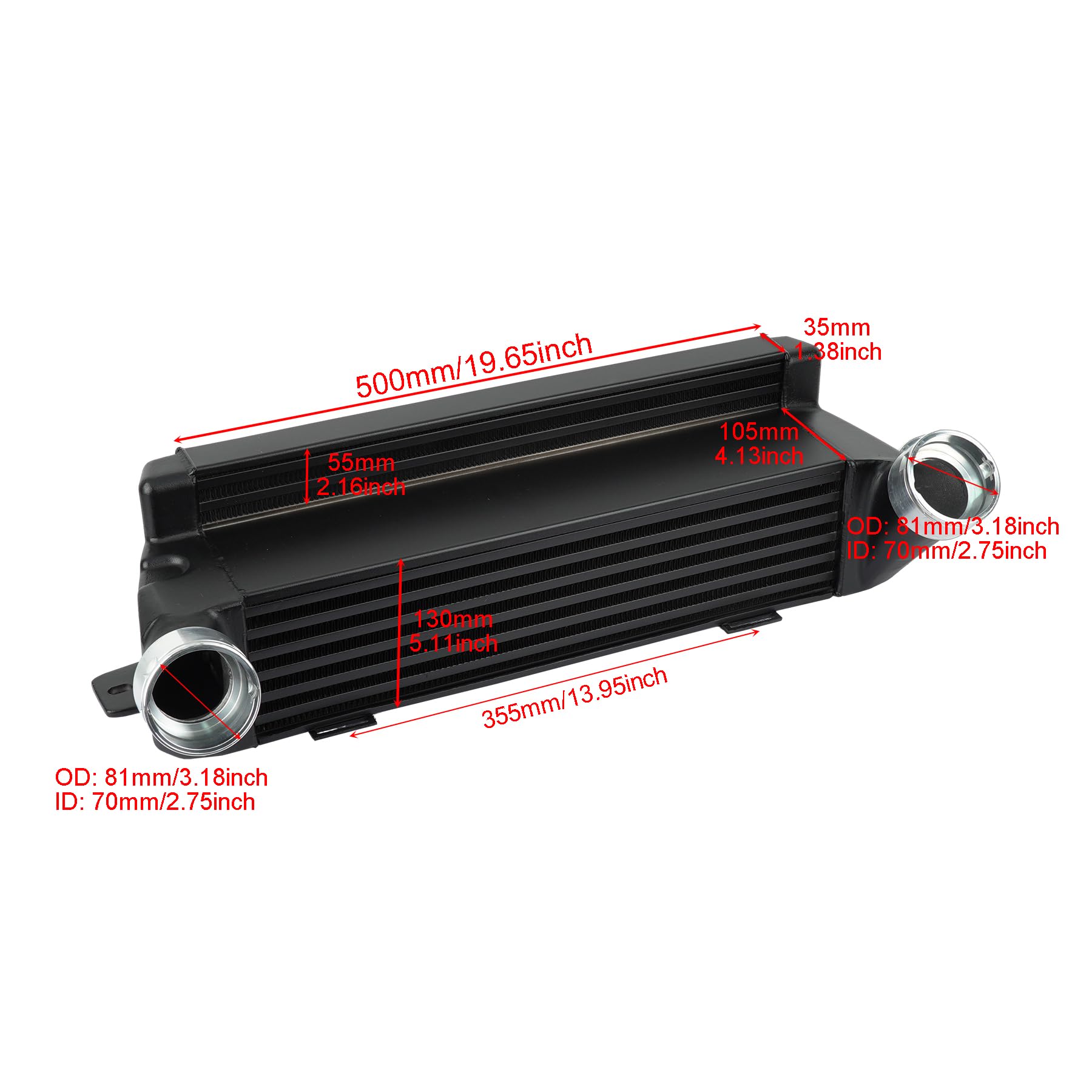Wymiennik doładowania Pasuje do E90 E91 E92 E94 325D 330D 335D silnik wysokoprężny 2005-2013 przedni uchwyt chłodnicy aluminiowy intercooler