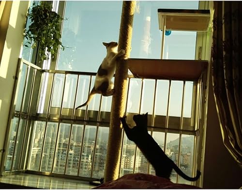 Miniatura 6 de Yangbaga Cuerda de sisal para gatos, 14 de pulgada, fibra natural y color, 33 pies