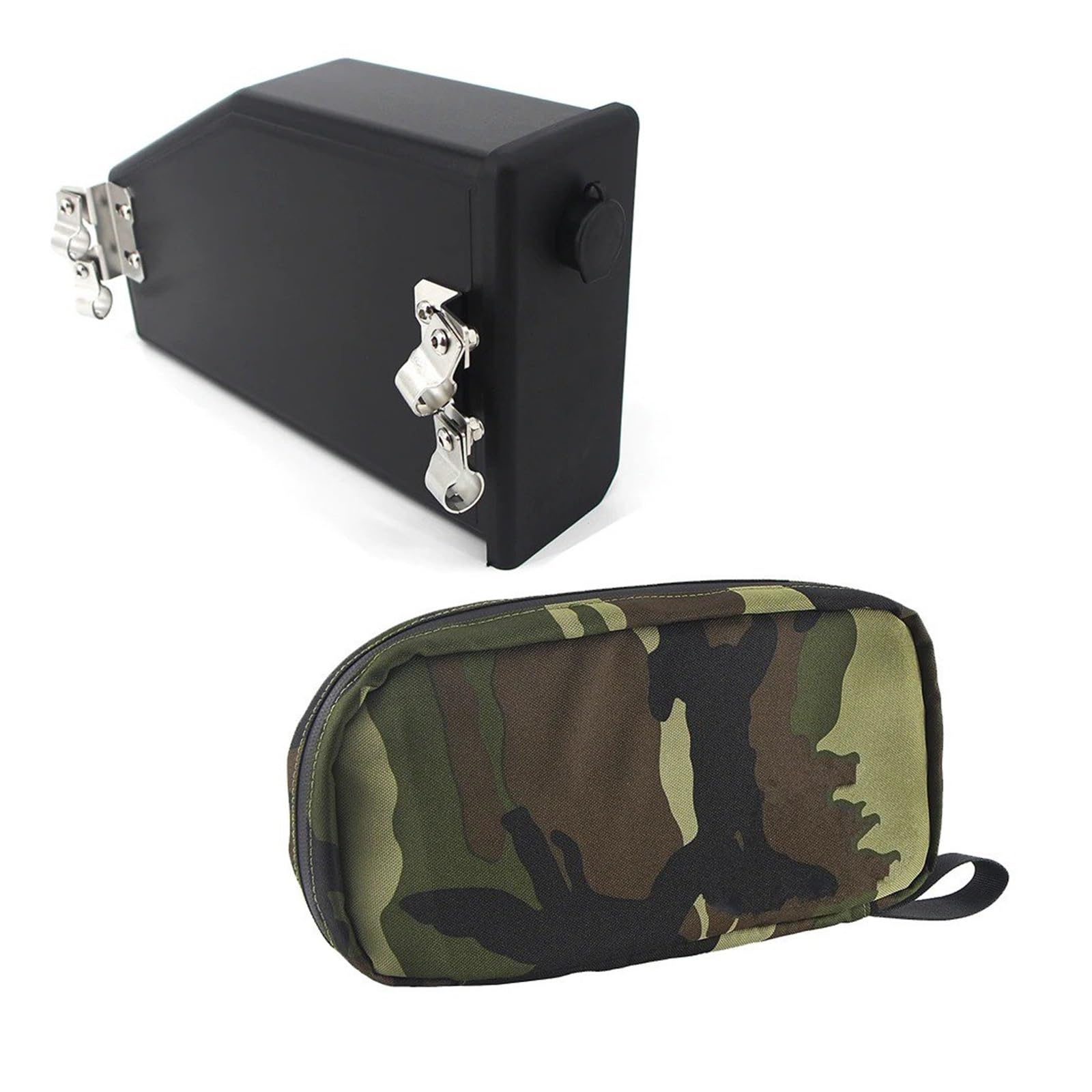 Tnbru Borsa Porta Attrezzi per Motocicletta ABS 5L Montaggio Su Sedile Nero