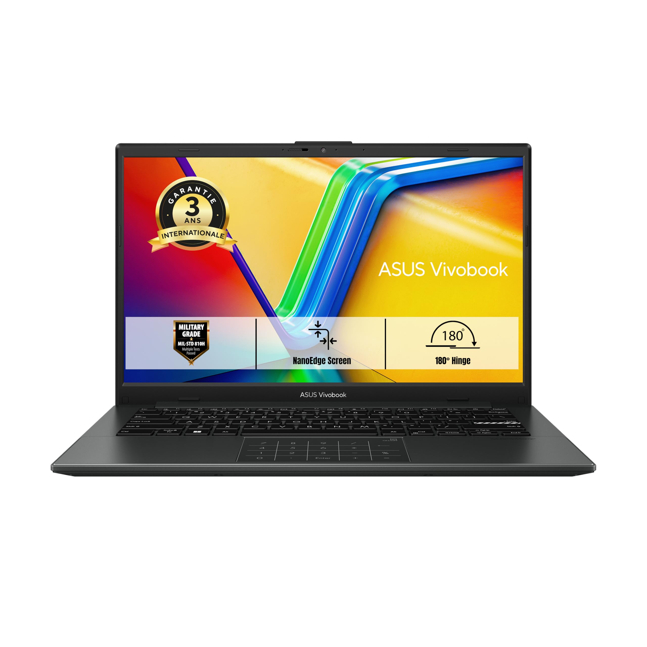ASUS Vivobook Go 14 E1404FA 14 Pouces FHD (AMD Ryzen 5 40, 16Go LPDDR5, 512Go SSD, AMD Radeon Graphics, Windows 11 Home) - Clavier AZERTY - sans Chargeur