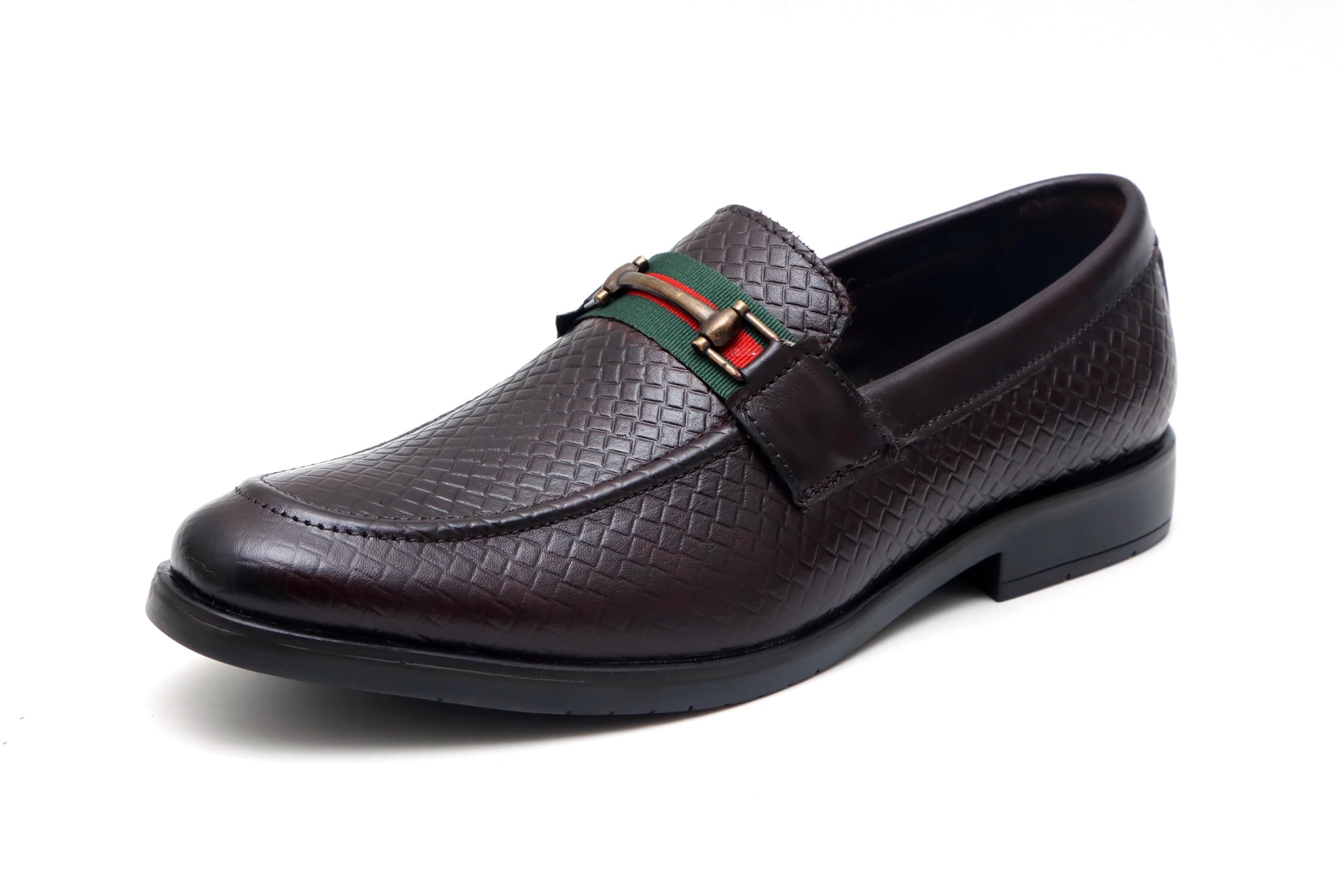 Men's Genuine Leather Slip On Formal Shoes-image-38