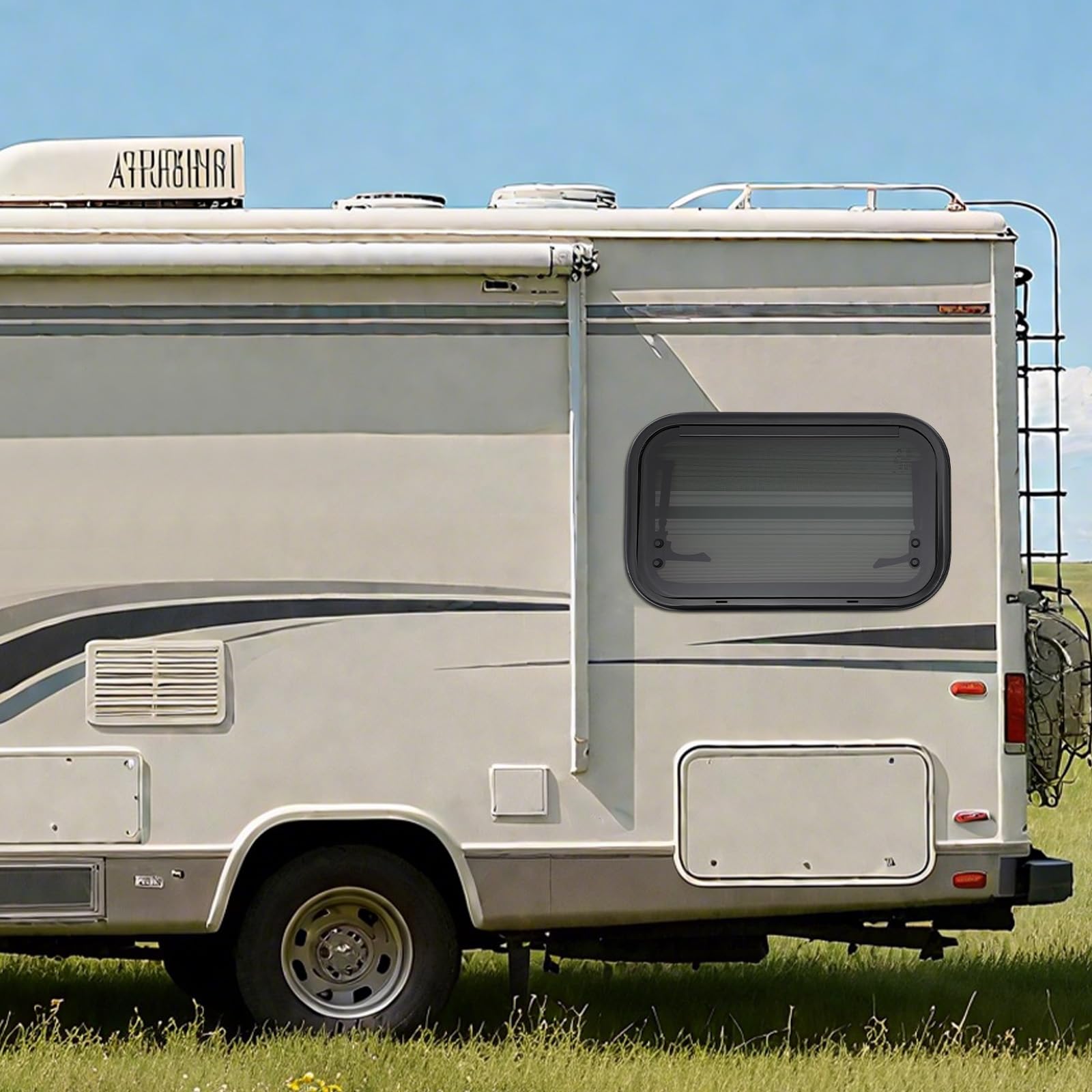 50x30cm Fenêtre de camping-car 85°Fenêtre Latérale Moustiquaire | et store-Résistante aux UV-Certifié ECE 43R-Verre Trempé-Pour Camping-Car Remorque Pick-ups Camionnettes Converties