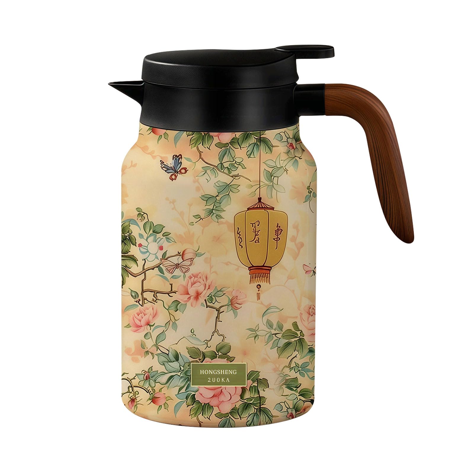 ZEPFJHE Contemporary 1.5 Liter Tea Container Including Detachable Infuser for Indoor and Outdoor Use Maintains Warmth 12 Hours Family Size Tea Vacuumflask