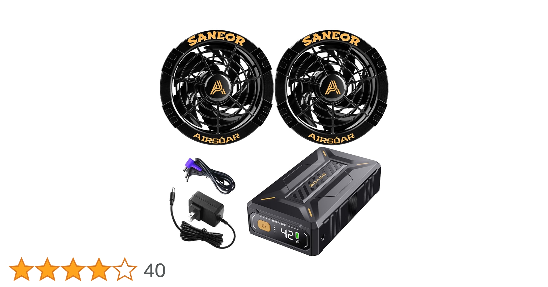 Amazon.co.jp: 42V空調ファンバッテリーセット 40500mAh大容量
