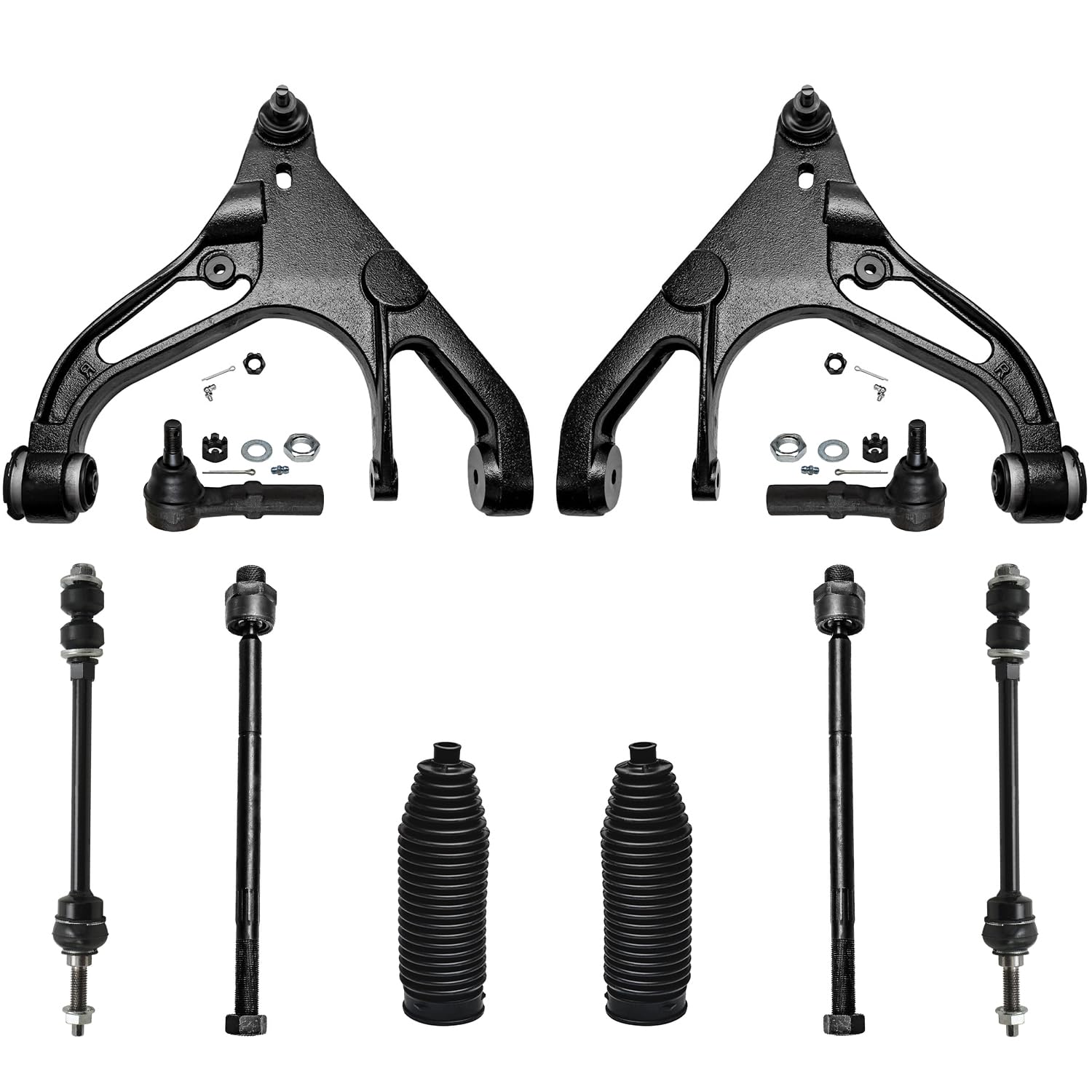 Detroit Axle - 4WD 10pc Front End Kit for 2002 2003 2004 2005