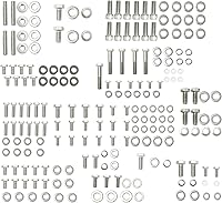 BRSUNAVOM Stainless Steel SBC Hex Bolt Kit for Chevy 265-400 Small Block Engines - 211 Pc Complete Set (Non-EFI)
