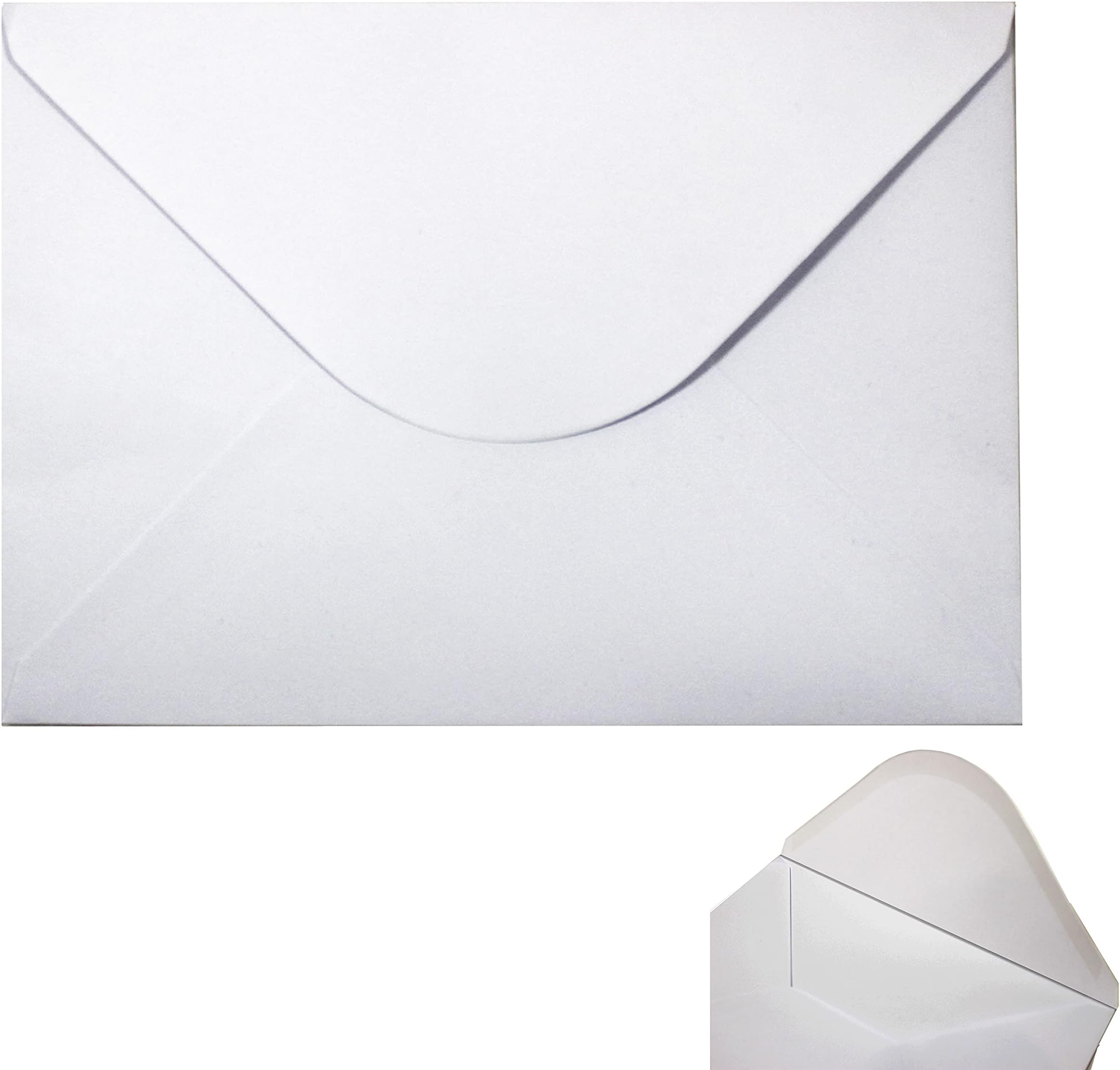 Choose Pack) C5 / C6 Gued Flap Envelopes Pure White (120 GS) - Greeting Gift Cards Weddings