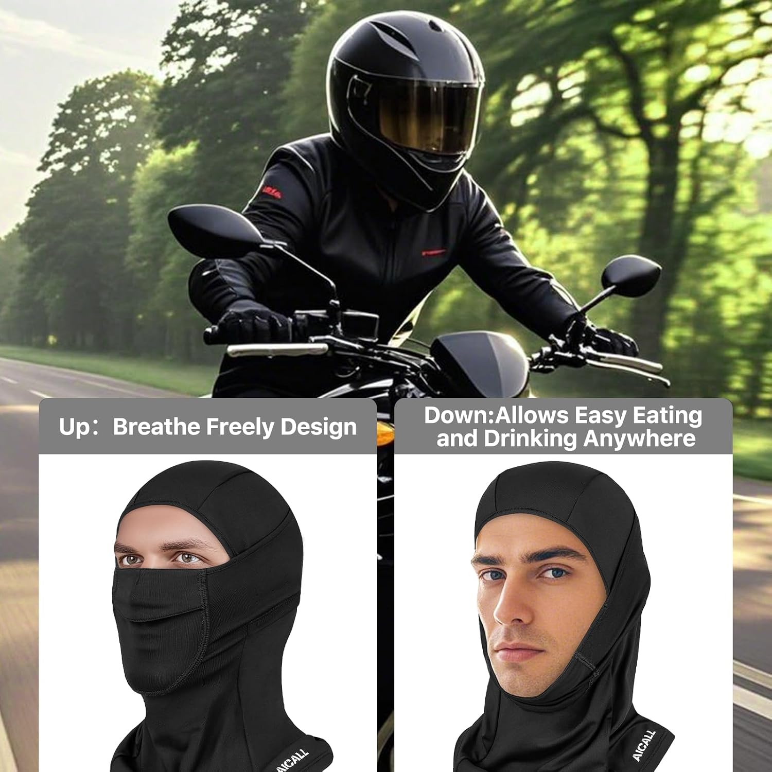 Balaclava Ski Mask Waterproof Anti-Fogging Windproof Winter Gear Thermal Face Mask for Men Women image 5