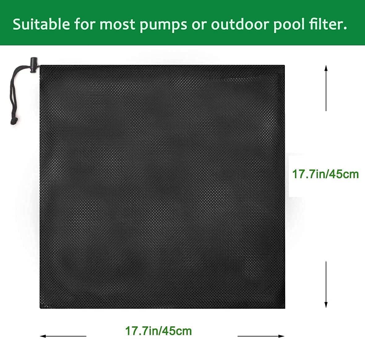 AJinacious Pond Filter Bag, Pond Pump Filter Bag, Anti-Clogging Outdoor Mesh Water Pump Cover Barrier Bag Box Basket - Image 2