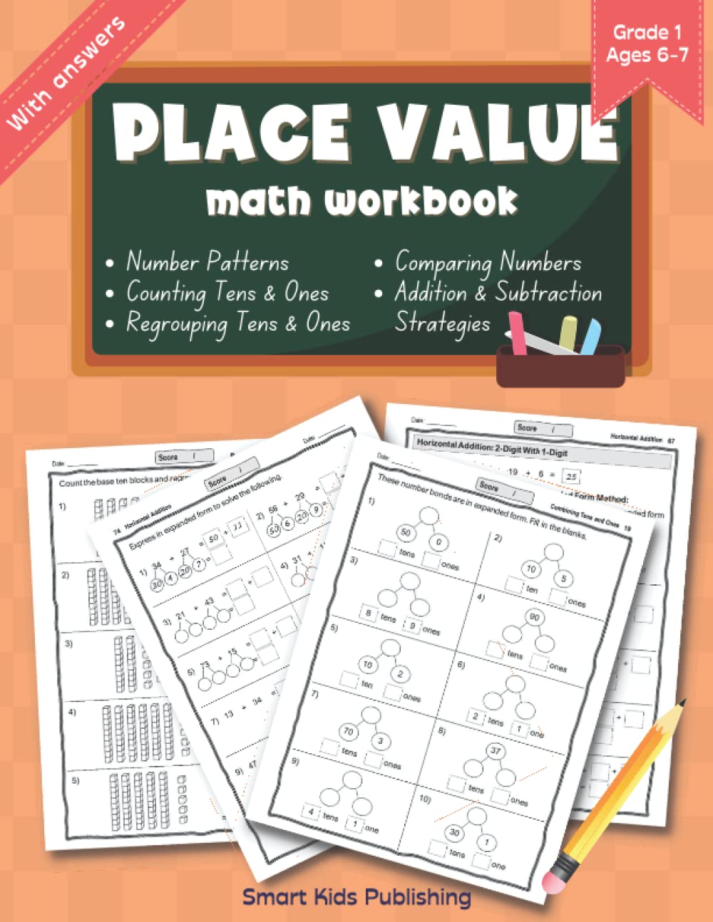 Buy Place Value Math Workbook Grade 1 Ages 6-7: Counting and Combining ...