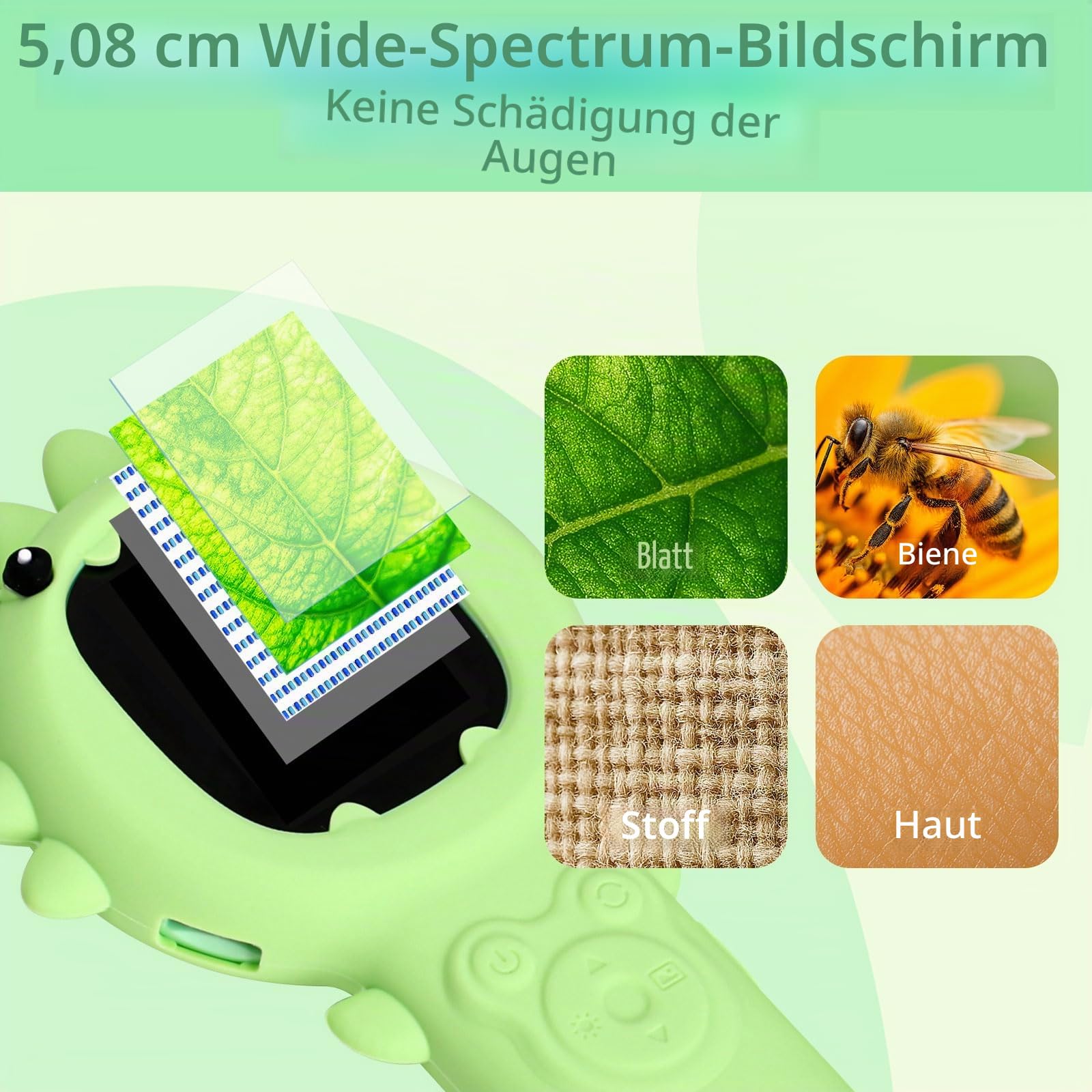 Mikroskop und 2 in 1 Kamera für Kinder, Taschenmikroskop Digital, 500x, 2-Megapixel Mikroskop mit Autofokus für Handy, zwei Kameras