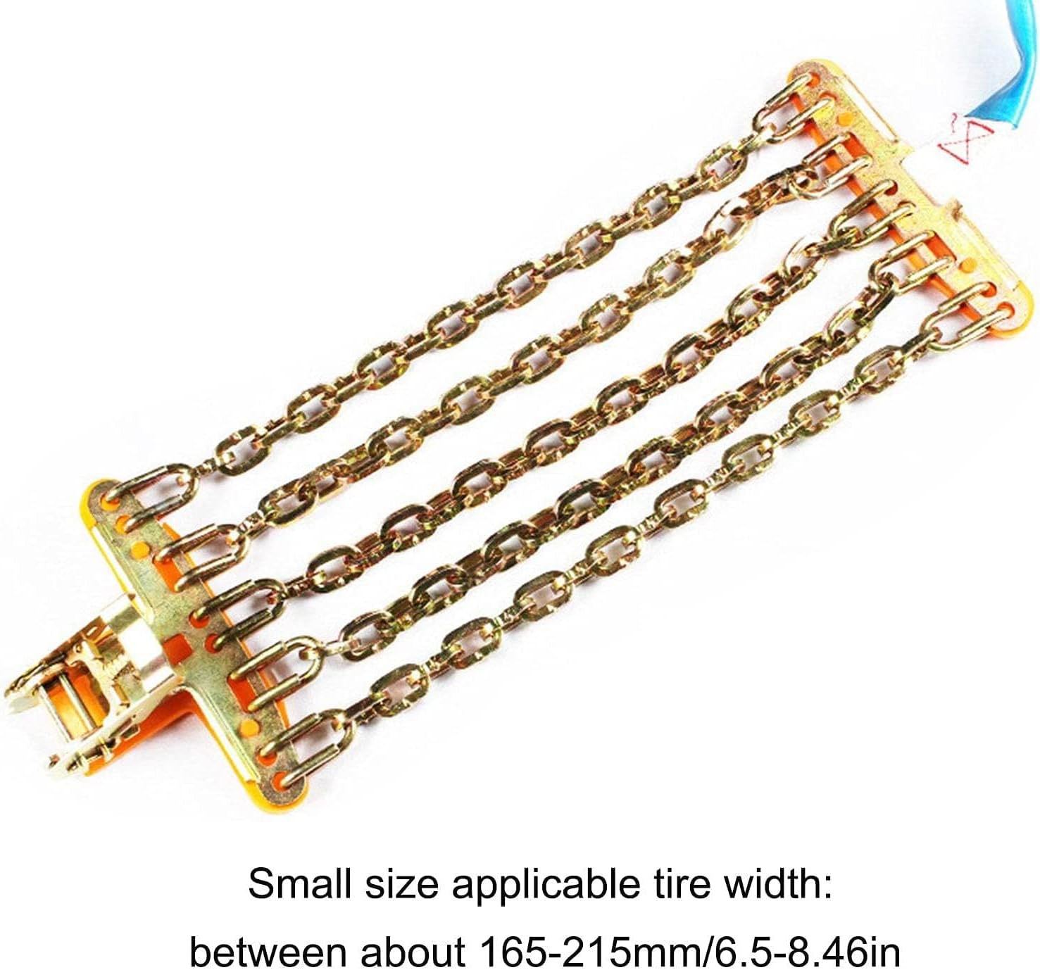 Portable Winter Anti-Skid Snow Chains, Easy to Fit Emergency Car Snow Tyre Chains, Universal Wear-Resistant and Non-Injury Tire Snow Chain(5 Chains(165~215mm))