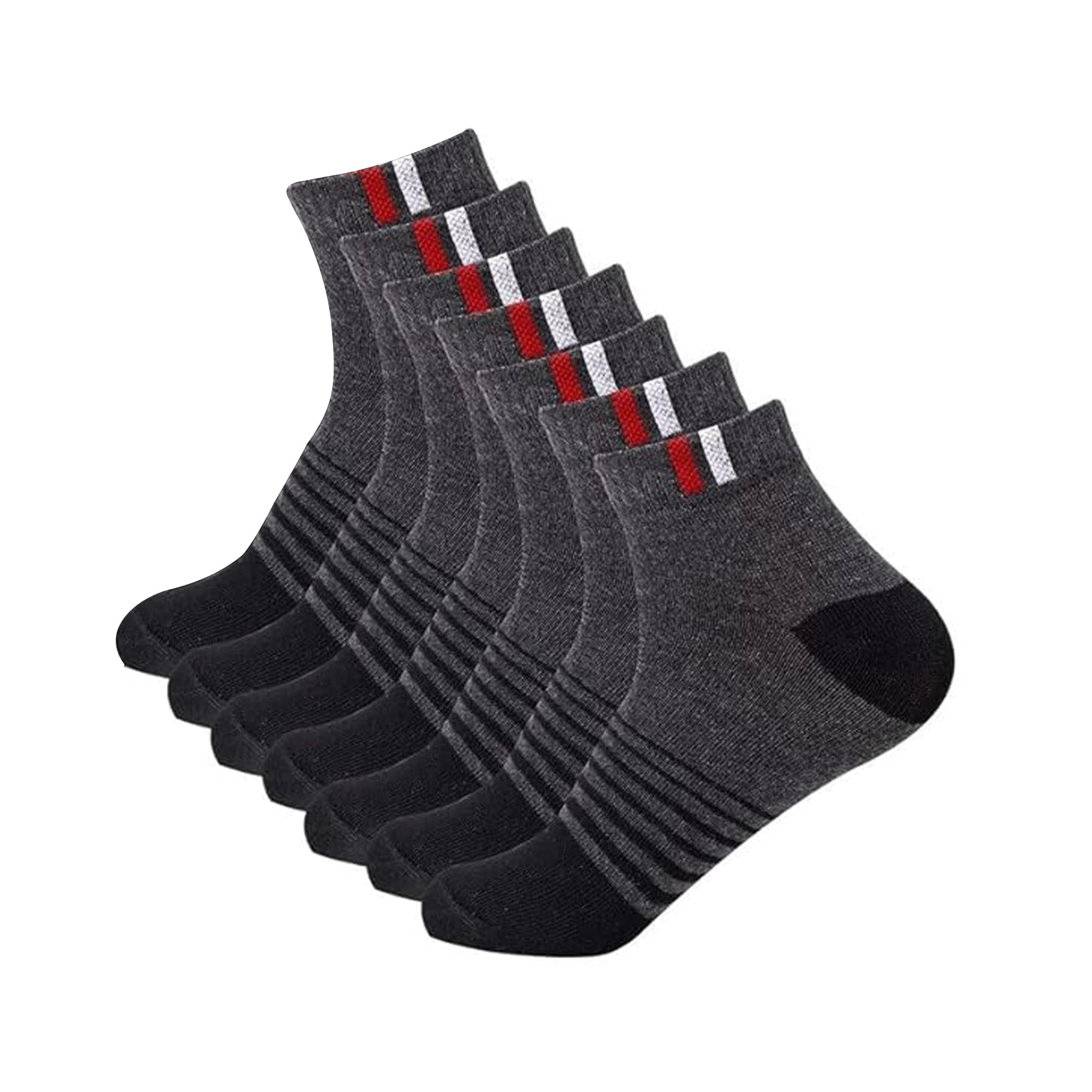 unaar Collar Corestep Black Socks - Stylish and Durable Cotton Socks for Men and Women, Perfect for Casual and Formal Wear, Soft and Breathable Material – Pack of 6-picture-32