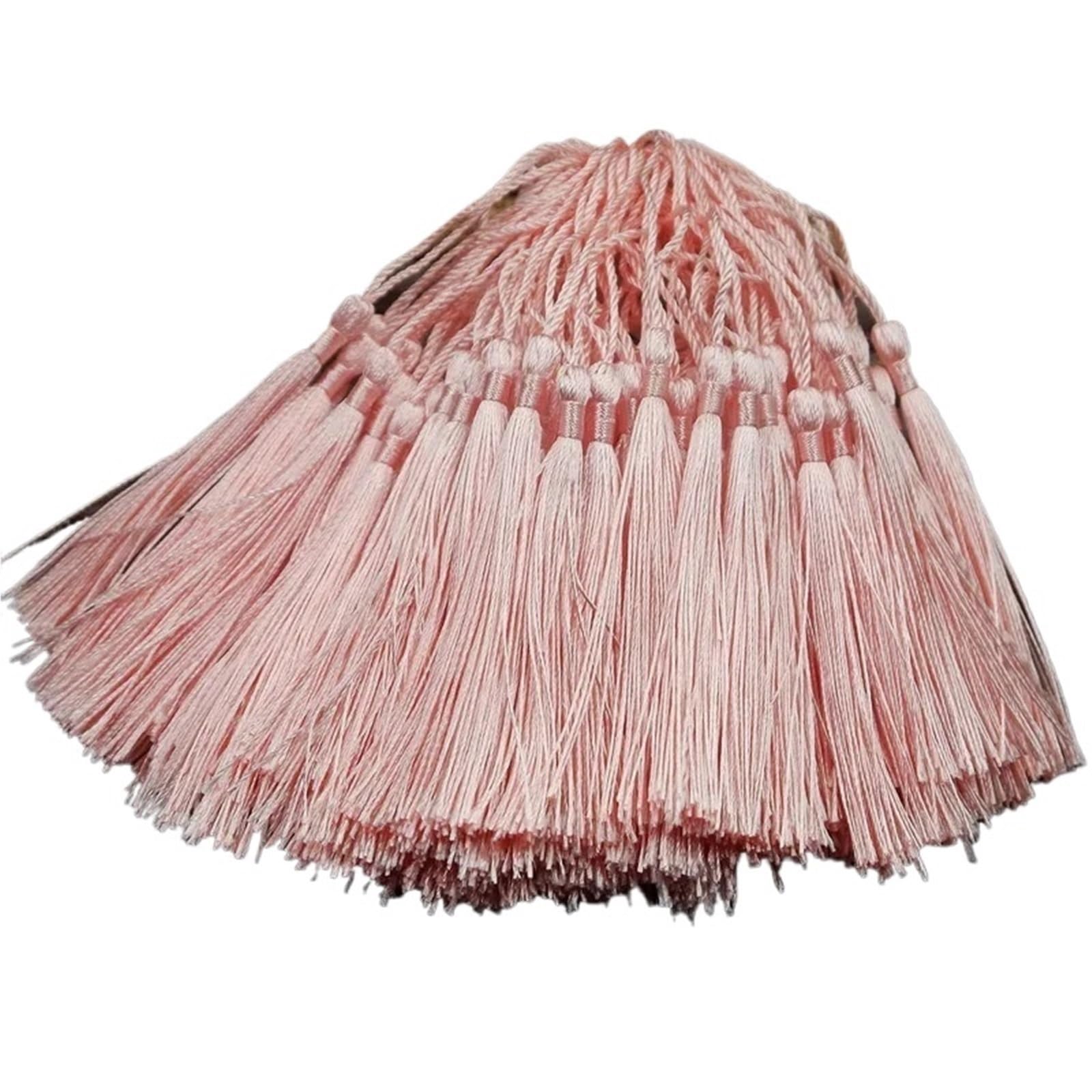 Mini Tassels 300pcs/lot 13cm Tassel Silk Fringe Silky Floss Bookmark Tassels Mini Tassels For DIY Craft Jewelry Making Souvenir Bookmarks for Crafts(11 Champagne)