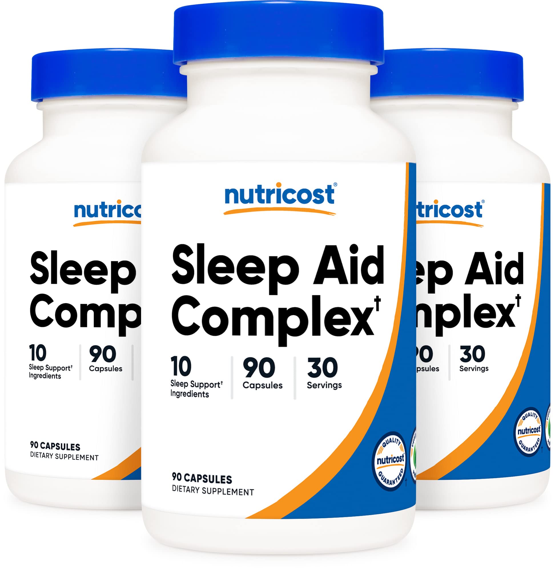 NutricostSleep Aid Complex (1330mg Serving) (90 Caps) (3 Pack)