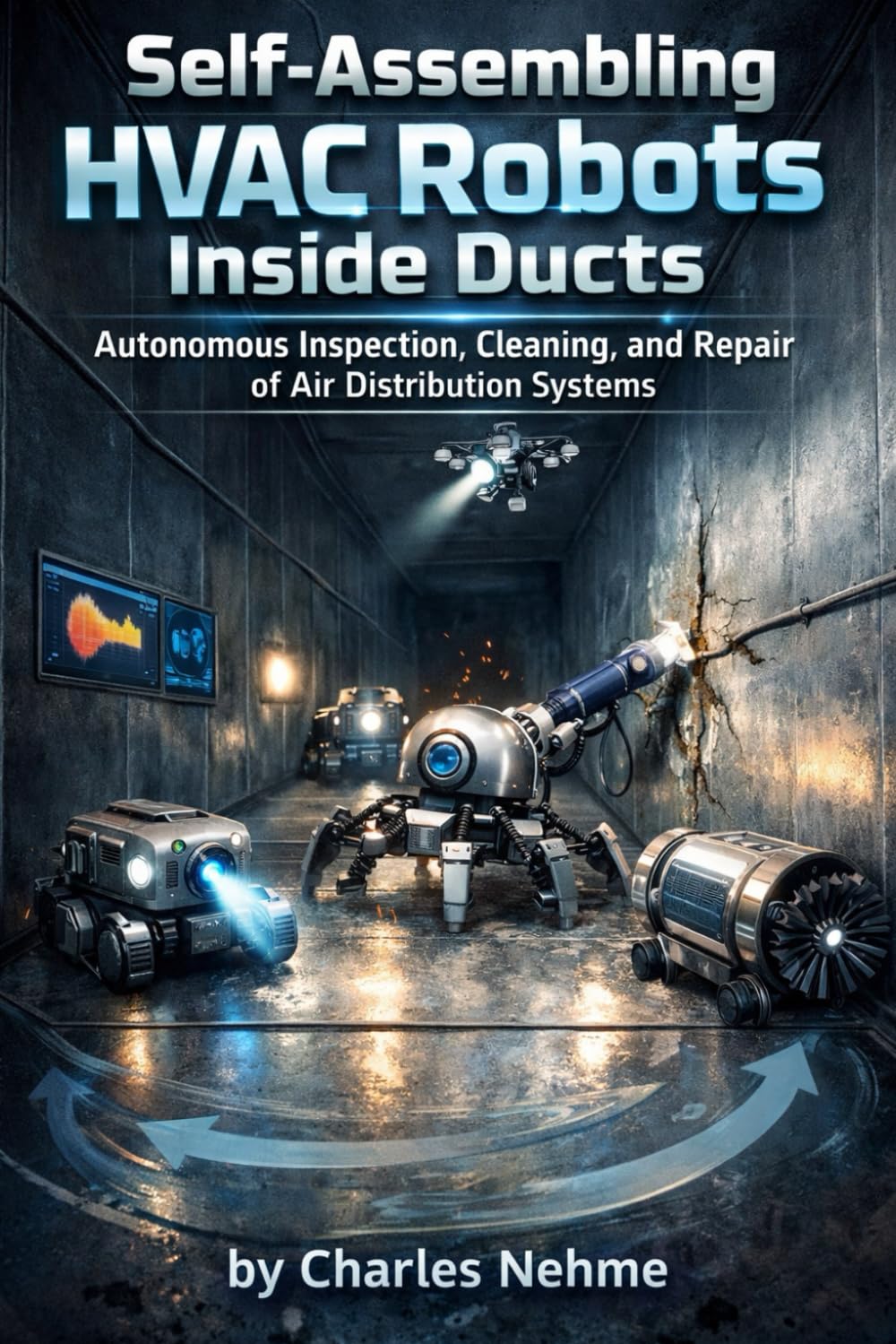Self-Assembling HVAC Robots Inside Ducts Autonomous Inspection, Cleaning, and Repair of Air Distribution Systems
