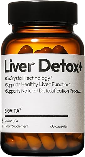 BigVita Desintoxicación hepática Limpieza dietética vegana sin gluten y reparación del hígado, cura para la resaca, desintoxicación hepática de