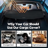 Vista 437 de Powerty Cubierta de Carga para Accesorios Kia Sportage 2023-2025 2026, Textura de Lona Cubierta Retráctil para Maletero Trasero de Carga de Equipaje