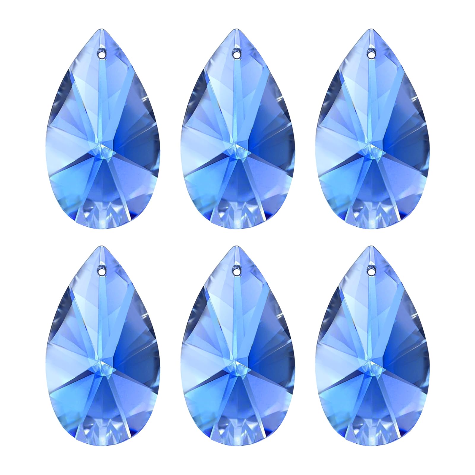 Perles à suspendre en cristal K9 bleu ciel pour décoration et loisirs créatifs