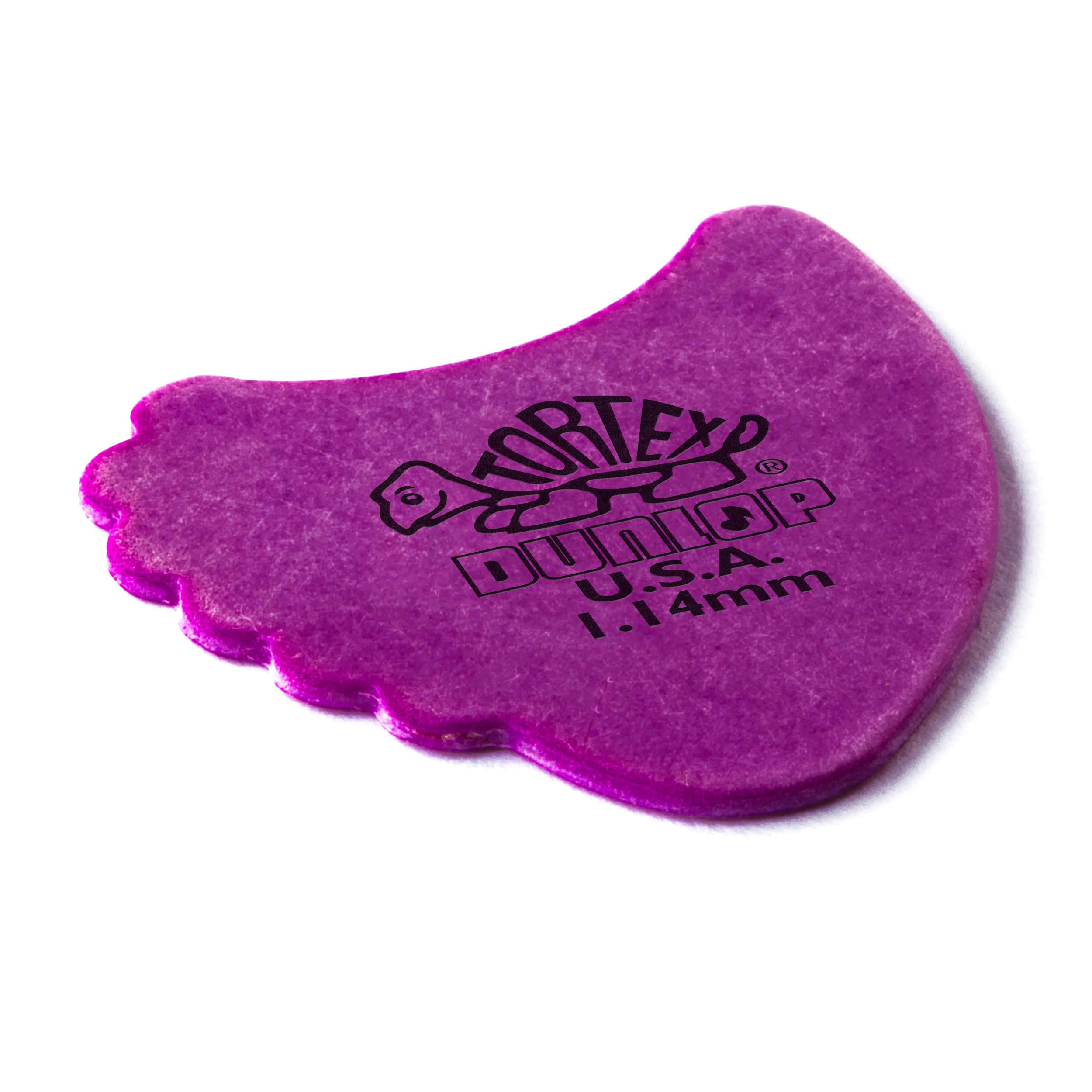 Dunlop 414 Plektren TORTEX FINS Big Pack violett 1.14 mm