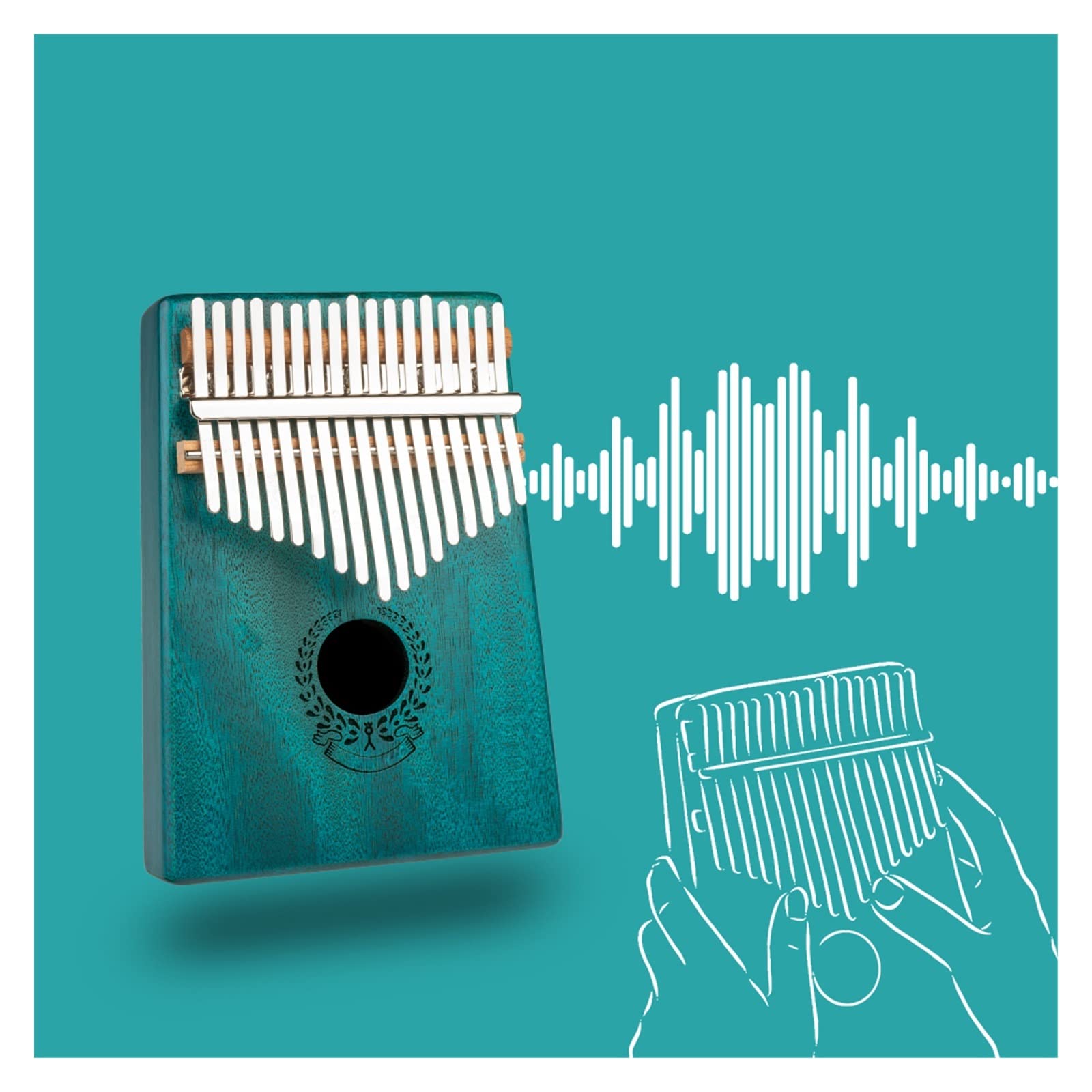 alumno Kalimba 17 Teclas Kalimba Thumb Piano Instrumentos Musicales De Cuerpo Sólido