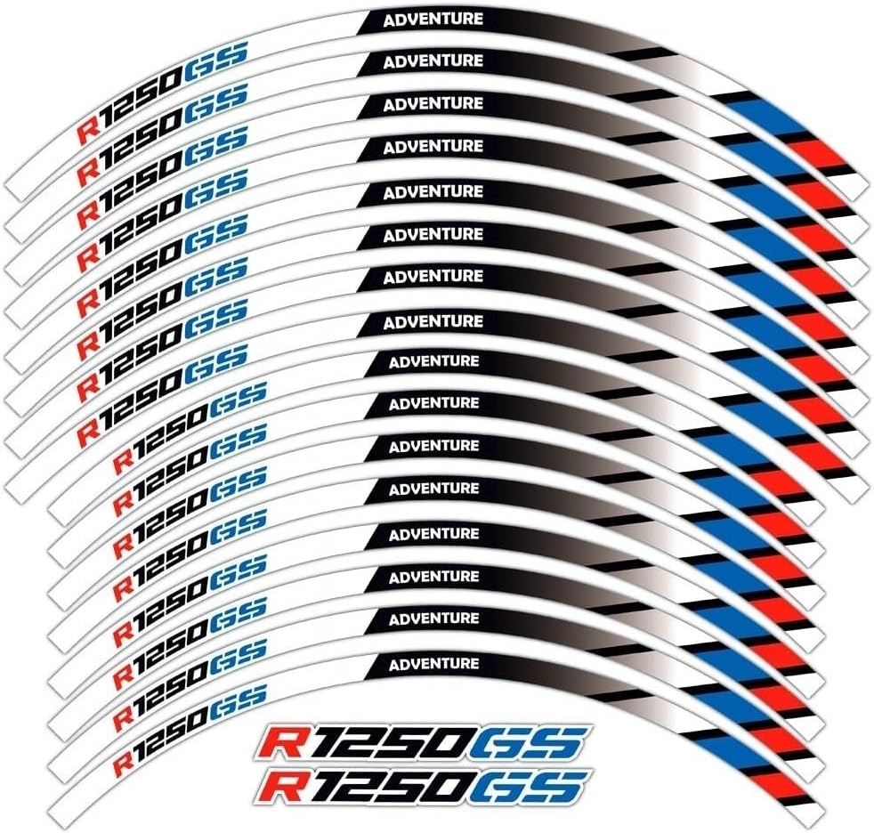 for R1250GS for R1250 for Gs for A&dventure for Adv1250 Wheel Stickers Motorcycle Sticker Wheel Rim Decal