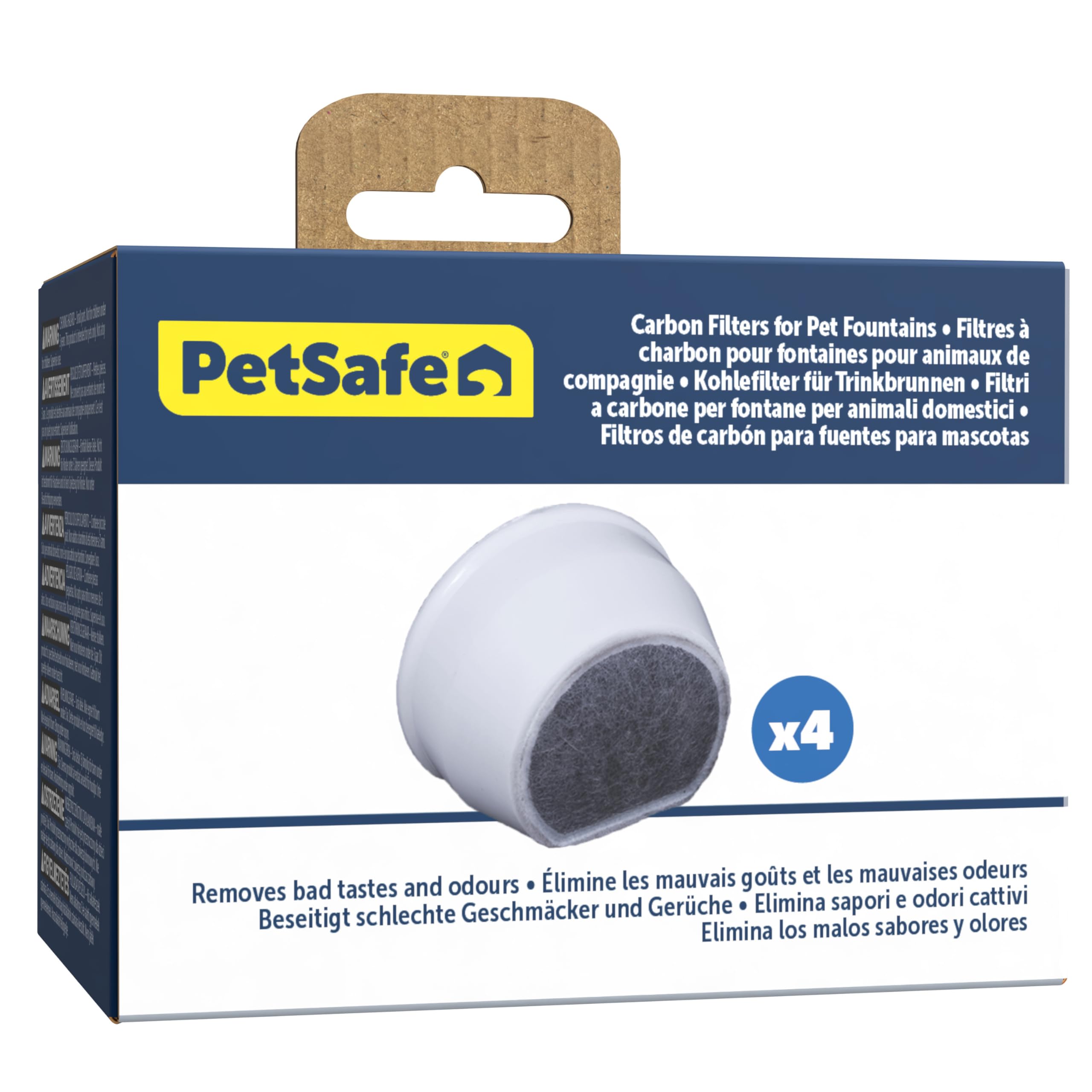 PetSafe - Filtro de Repuesto para Fuentes para Perros y Gatos Drinkwell, Compatible con Fuentes para Mascotas Avalo, Pagoda y Sedona de 1.8 litros, 3.7 litros, 7.5 litros, Filtro de Carbón Vegetal