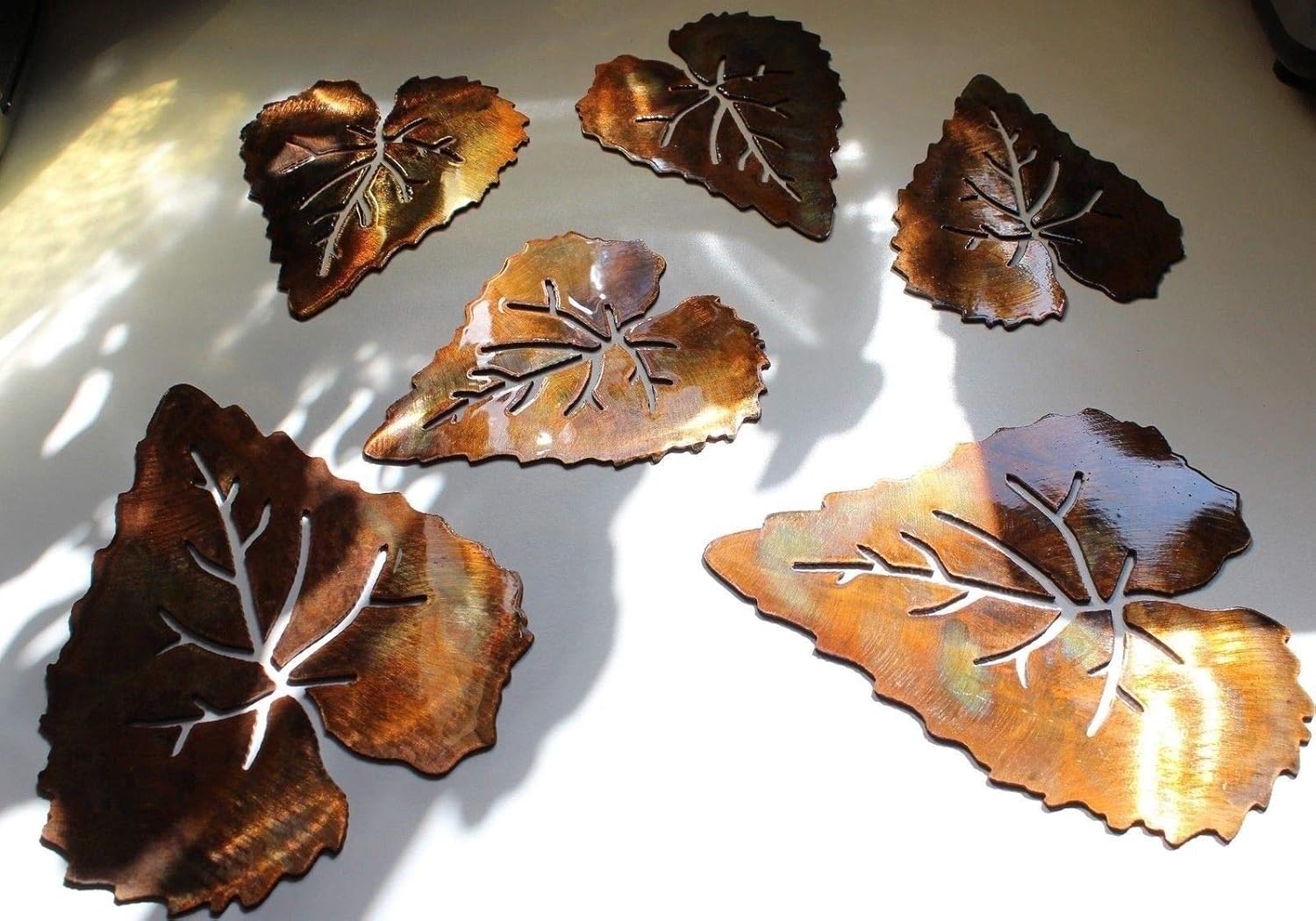 METAL ART ASPEN LEAVES 6