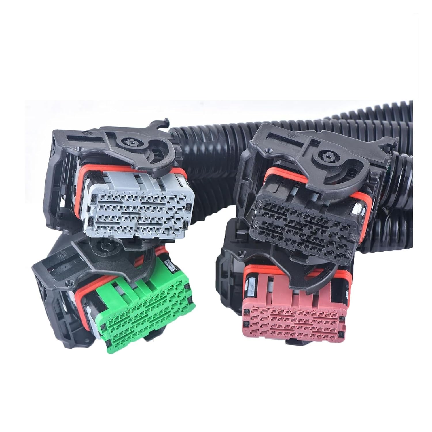 48 Pin ECU DCU OH6 Computer Board Connector Cable Harness Plug, 643201311 643203319 643201318 643201315 64320-1311 64320-3319(Army green)