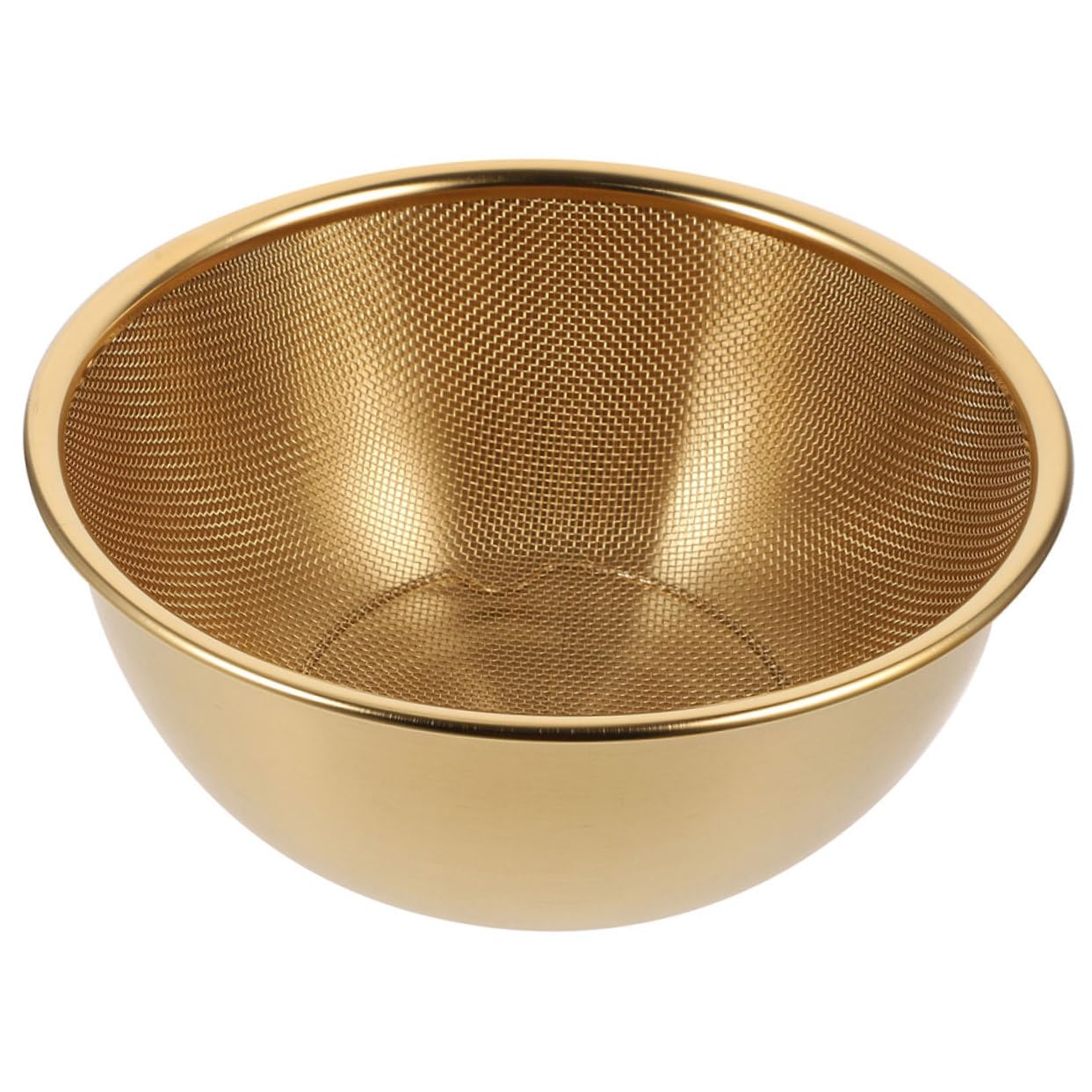Juego de colr de acero inoxidable de 24 cm, colador de malla fina y cuenco multifuncional, base antideslizante para lavar frutas de arroz y veterinarios, sils de cocina para uso doméstico
