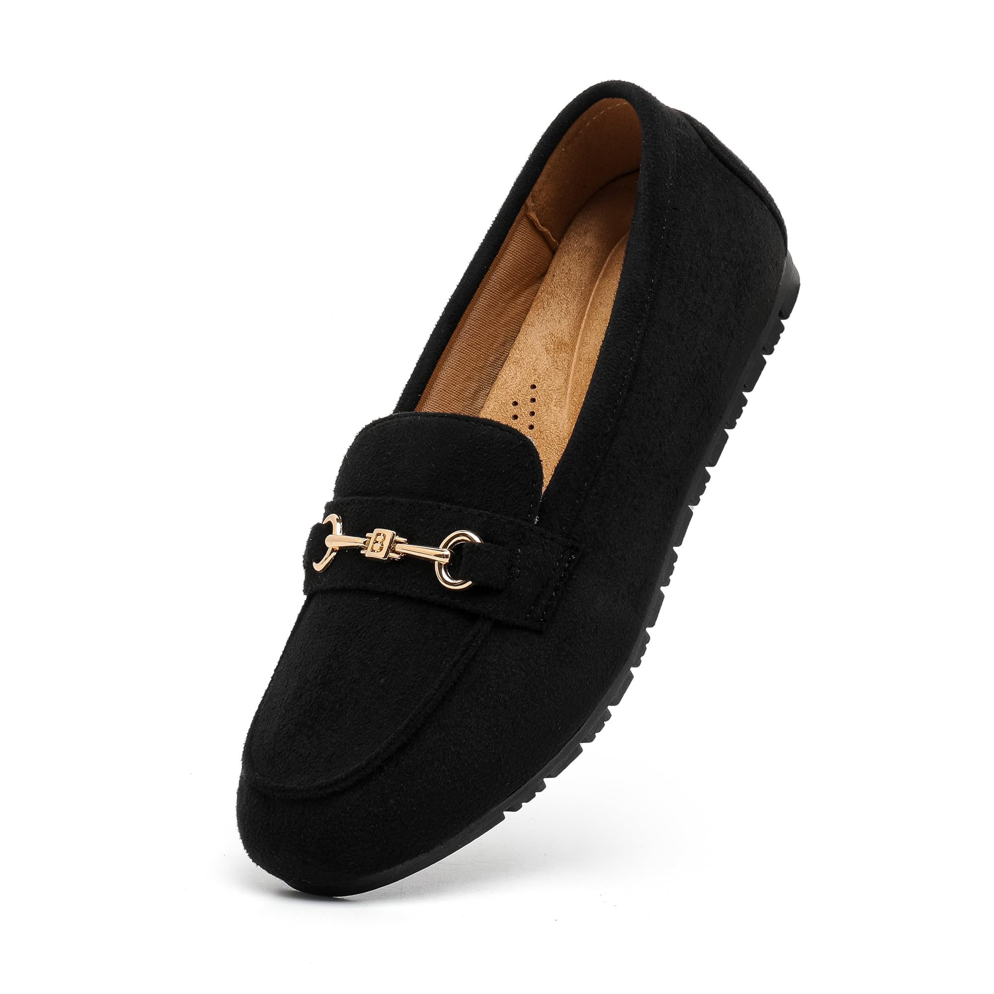 COOL COSER C Women's Wide Loafers Casual Slip on Flat Shoes Women's Comfort Penny Loafers with Arch Support Women Dressy Moccasins