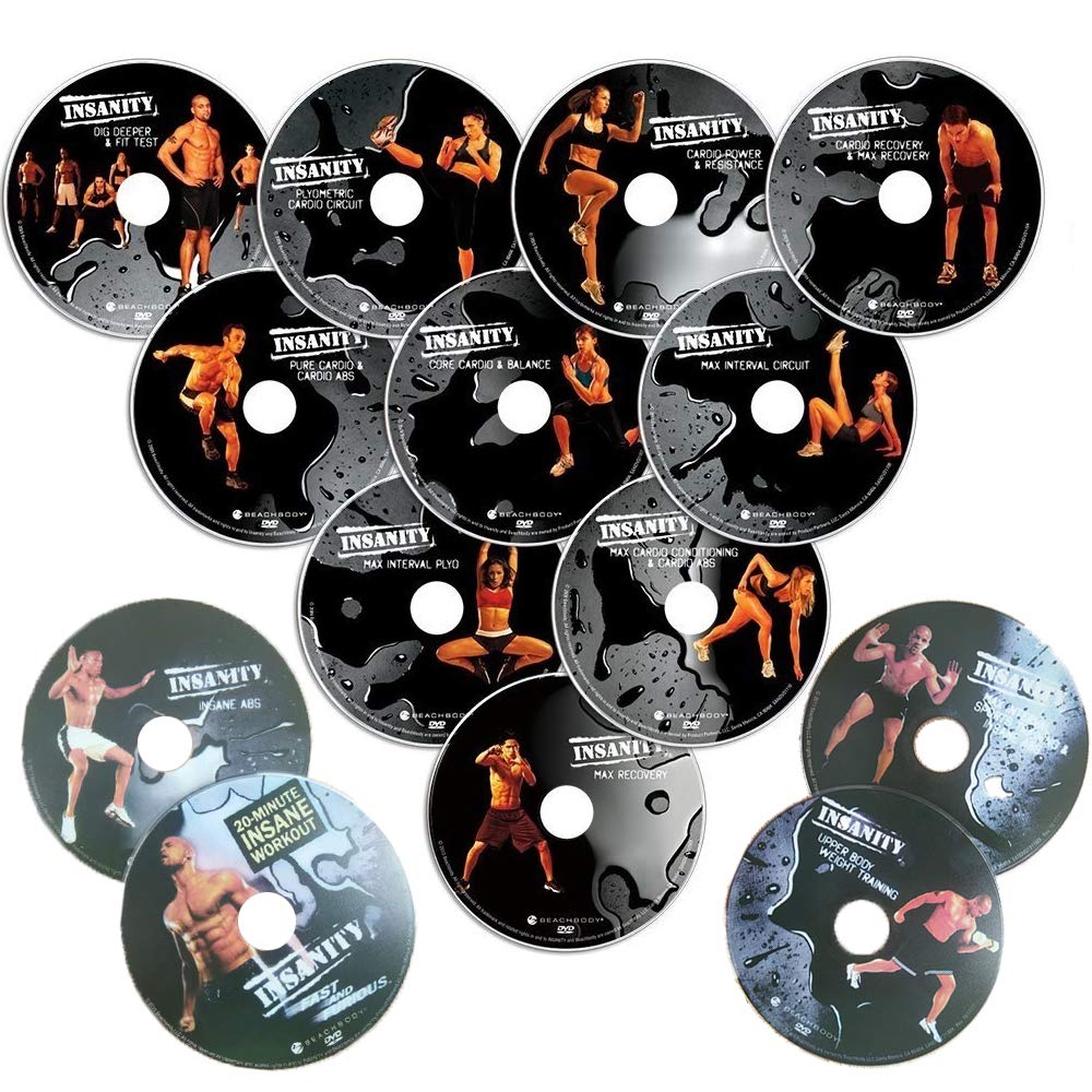 ZOMLAN Insanity Exercise Shaun T DVD, Fast and Furious Complete