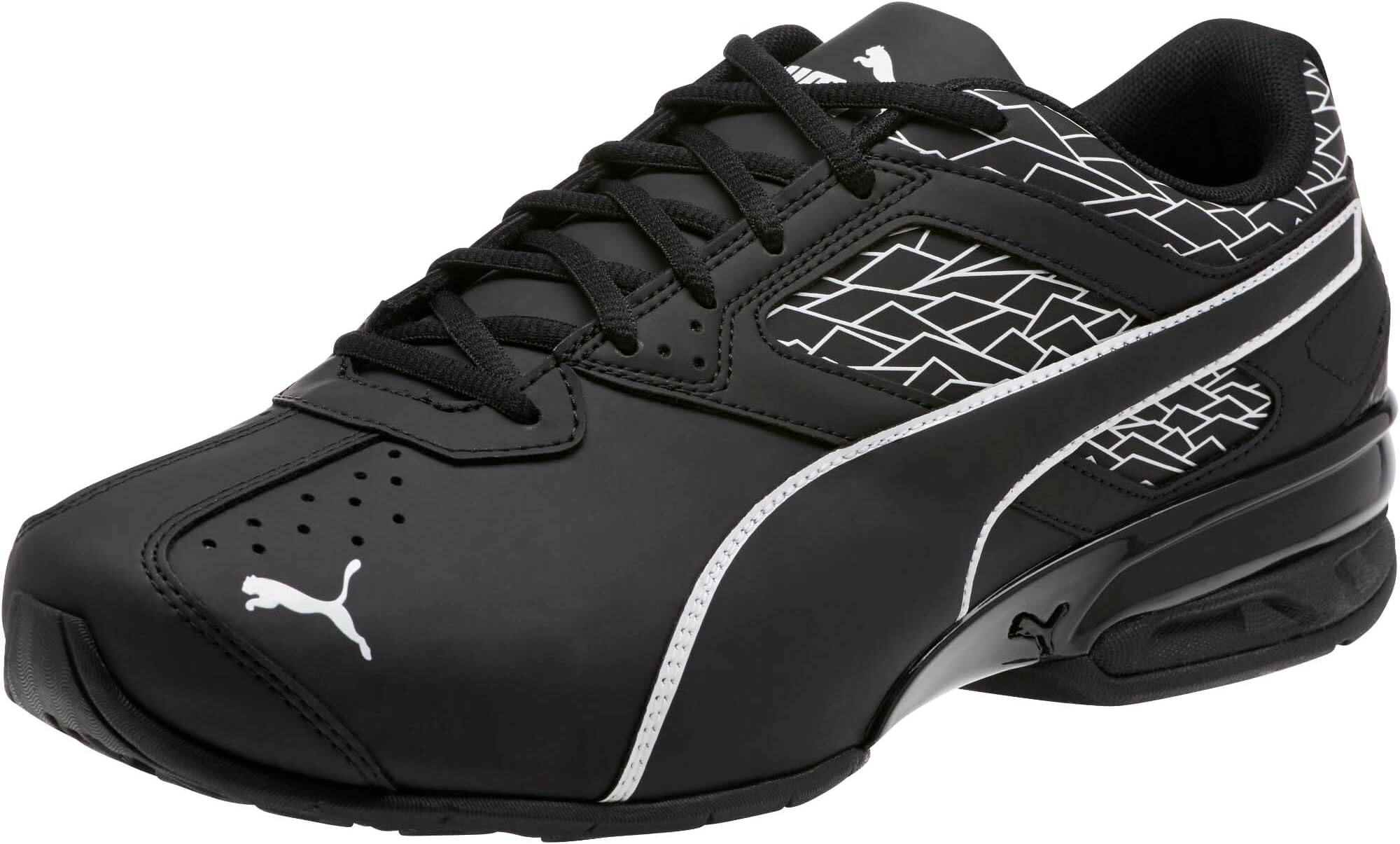 Men Tazon 6 Wide Fracture Fm Sneaker, Puma Black-Puma Black, 13 W US, Black, 13 Wide / 47 EU Wide