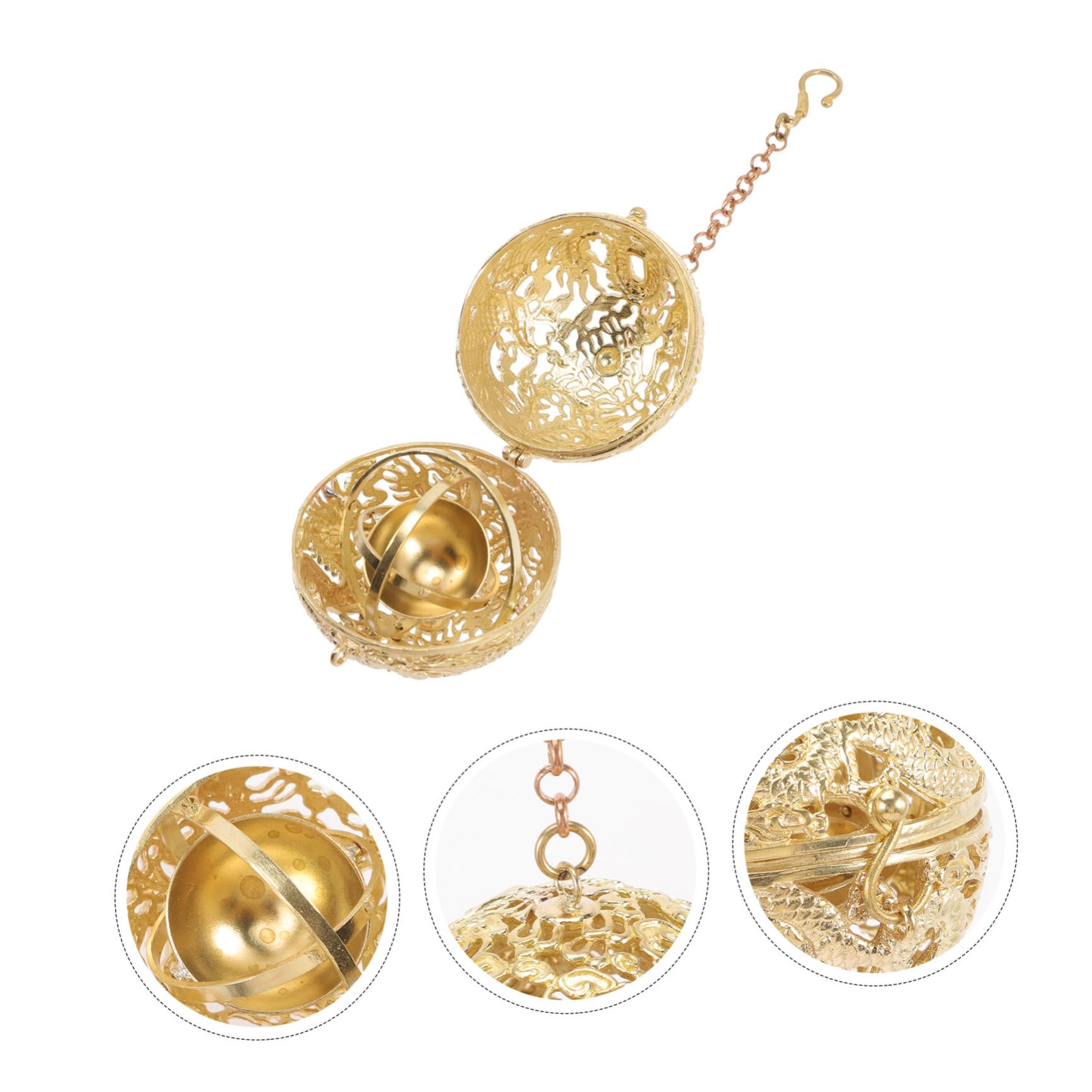 ABOOFAN 4 Piezas Bola de aromaterapia Regalos para Aniversarios Regalos Aniversarios Collar de Aceite Esencial difusor de Coche un Collar Collares Colgante de Aroma Decorativo Antiguo lob